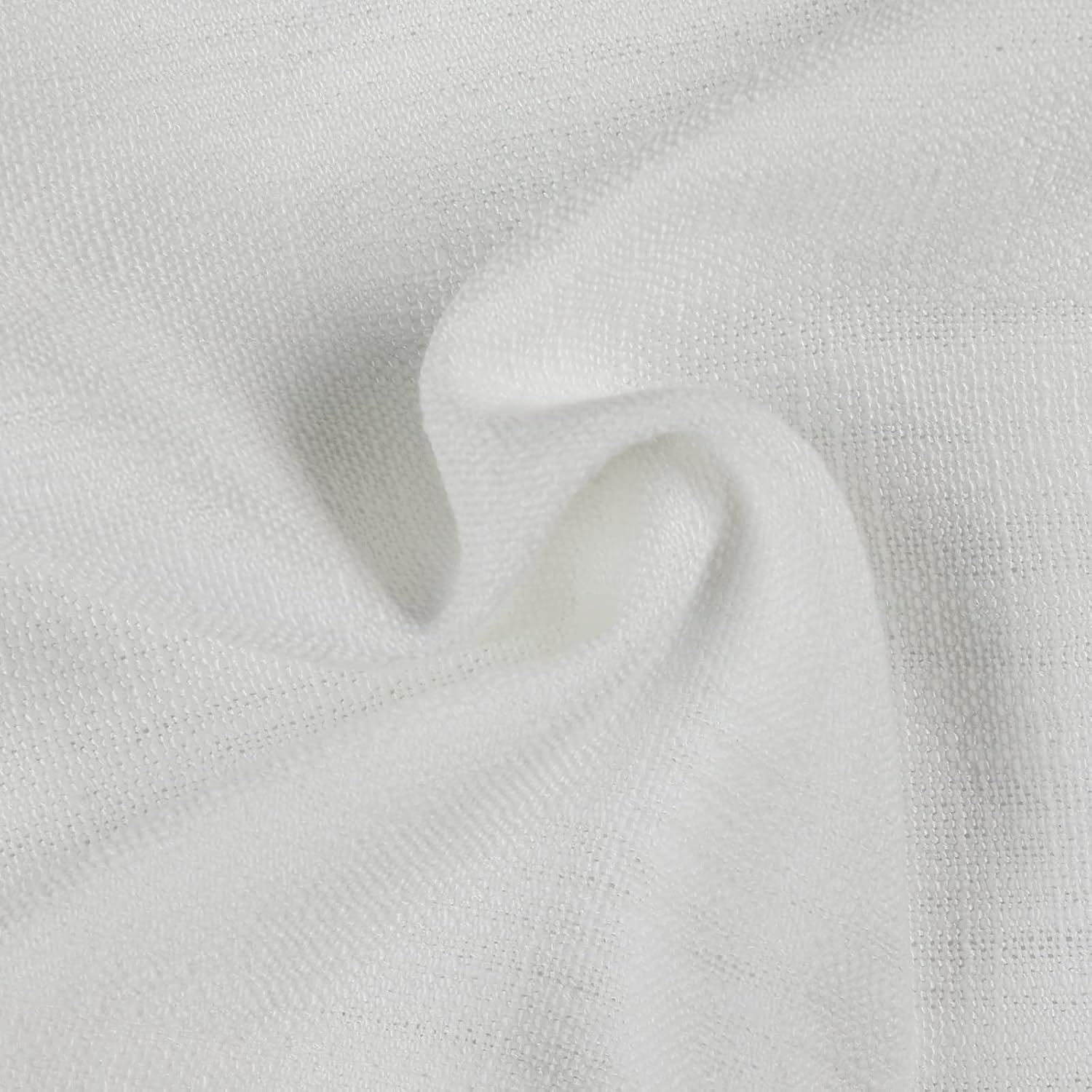 TWOPAGES Isabella Cotton Linen Curtain Custom Room Darkening Drapes for Bedroom, Living Room, Bathroom,1 Panel