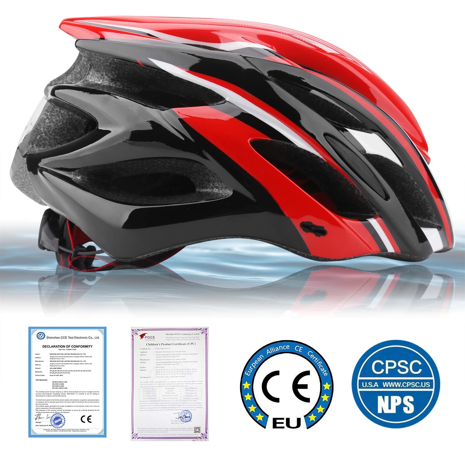 kinglead fahrradhelm test Herren Damen, Fahrradhelm mit Licht Fahrradhelm mit Visier Tragbare Rucksack MTB Fahrradhelm Erwachsene Leichte Einstellbar Für Straße und Berg Radfahren (KL-10) Sport & Freizeit category-womens Lebkuchen verpacken und aufbewahren Größe:M 21,6 – 22,8