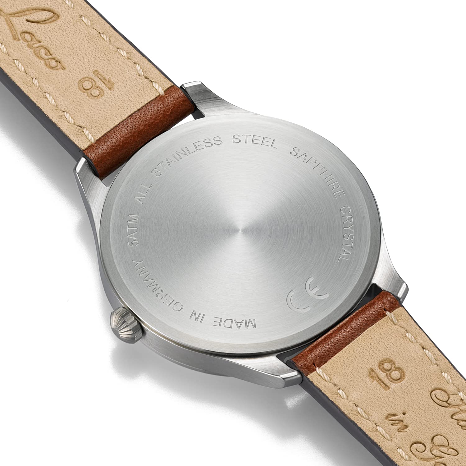 Laco Fliegeruhr Genf.2.D 40 Made in Germany – 40 mm Ø hochwertige Quarzuhr mit Datumsanzeige – Baumuster A – Einzigartige Qualität. Herausragende Verarbeitung – Wasserdicht