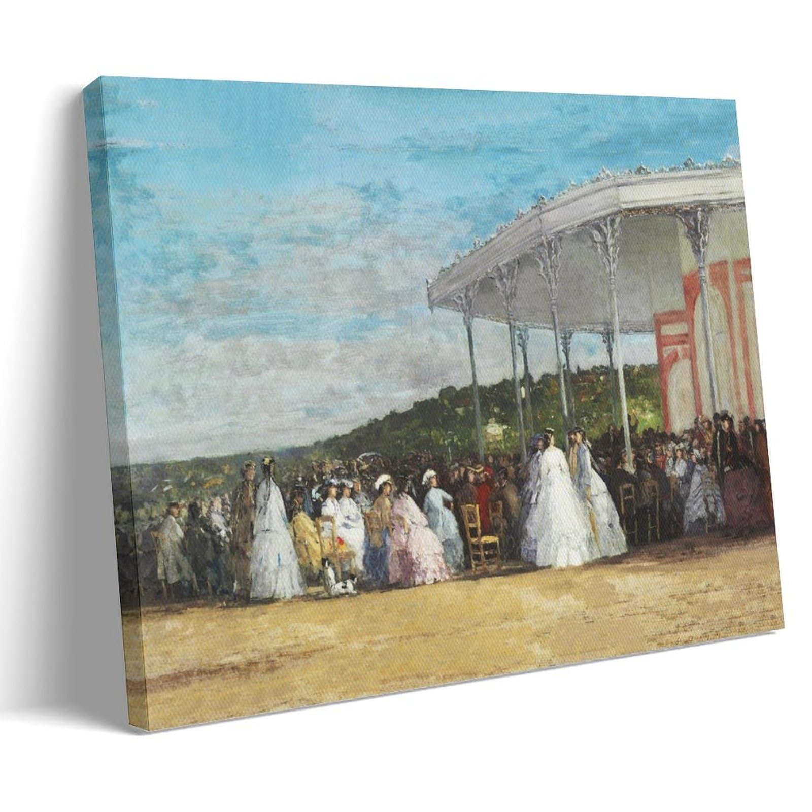 Eugene Boudin Künstlerwerke, Konzert-Poster im Casino von Deauville, zeitgenössisches Leinwand-Kunstwerk für Wanddekoration, Wohnzimmer, Schlafzimmer, Büro, Dekoration, 40 x 60 cm