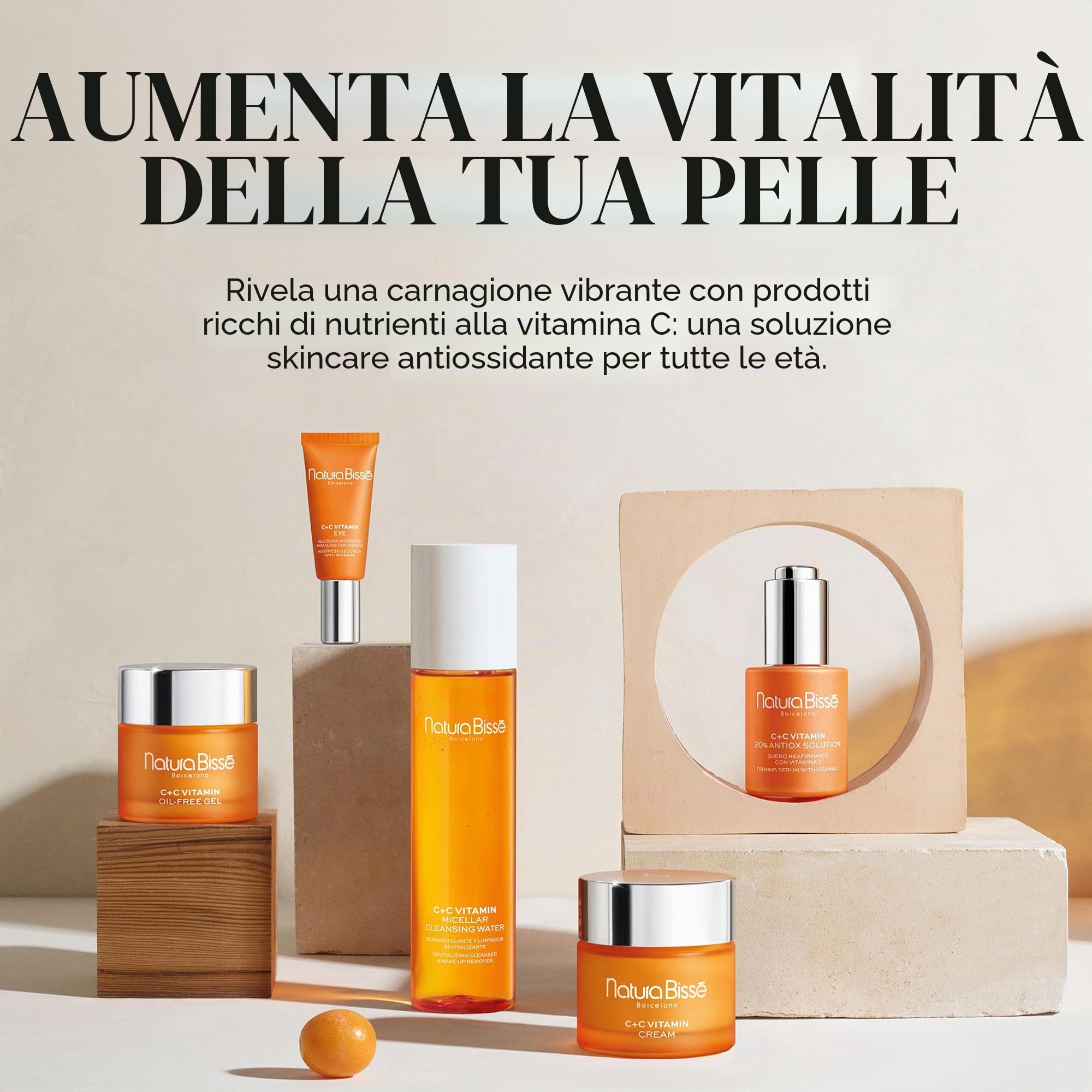 Natura Bissé C+C Vitamina 20% Antiox Solution | Siero Viso Rassodante con Vitamina C, Alfa Arbutina, Carnosina ed Estratto di Curcuma e Pino | 30 ml