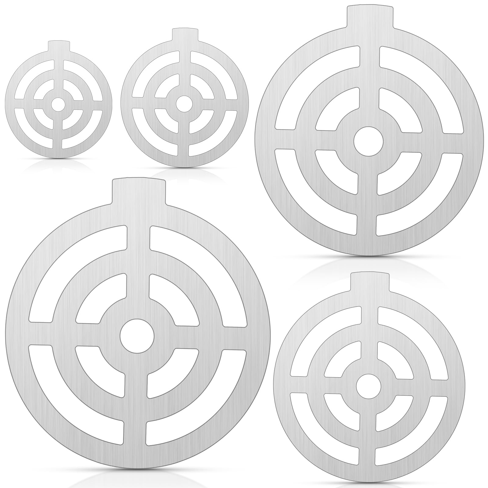 Jenaai 5 Pcs 3, 4, 6, 8, 10 Inch AR500 Steel Targets for Shooting