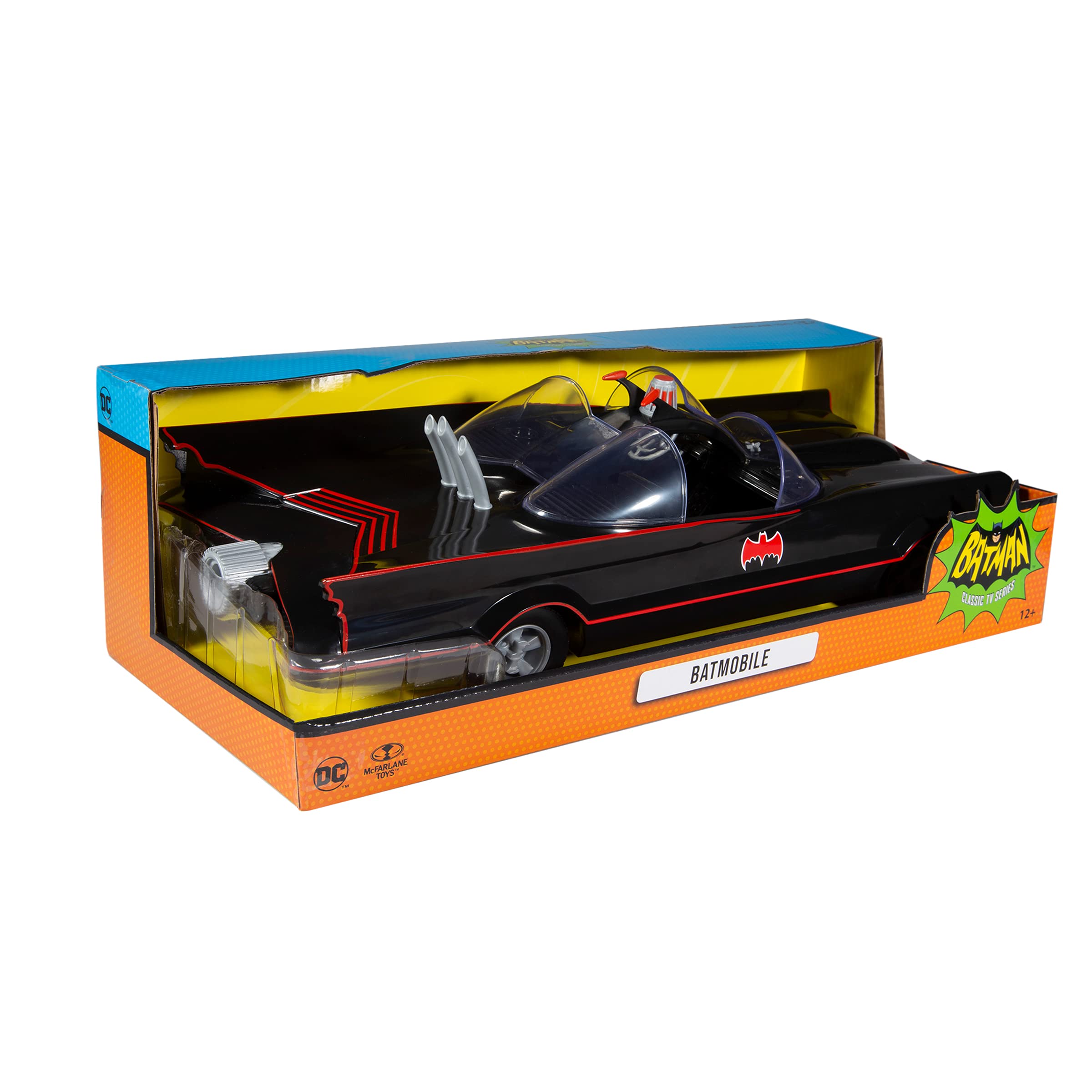 McFarlane Retro Fahrzeug Batman 66 Batmobile, 15708, Mehrfarbig