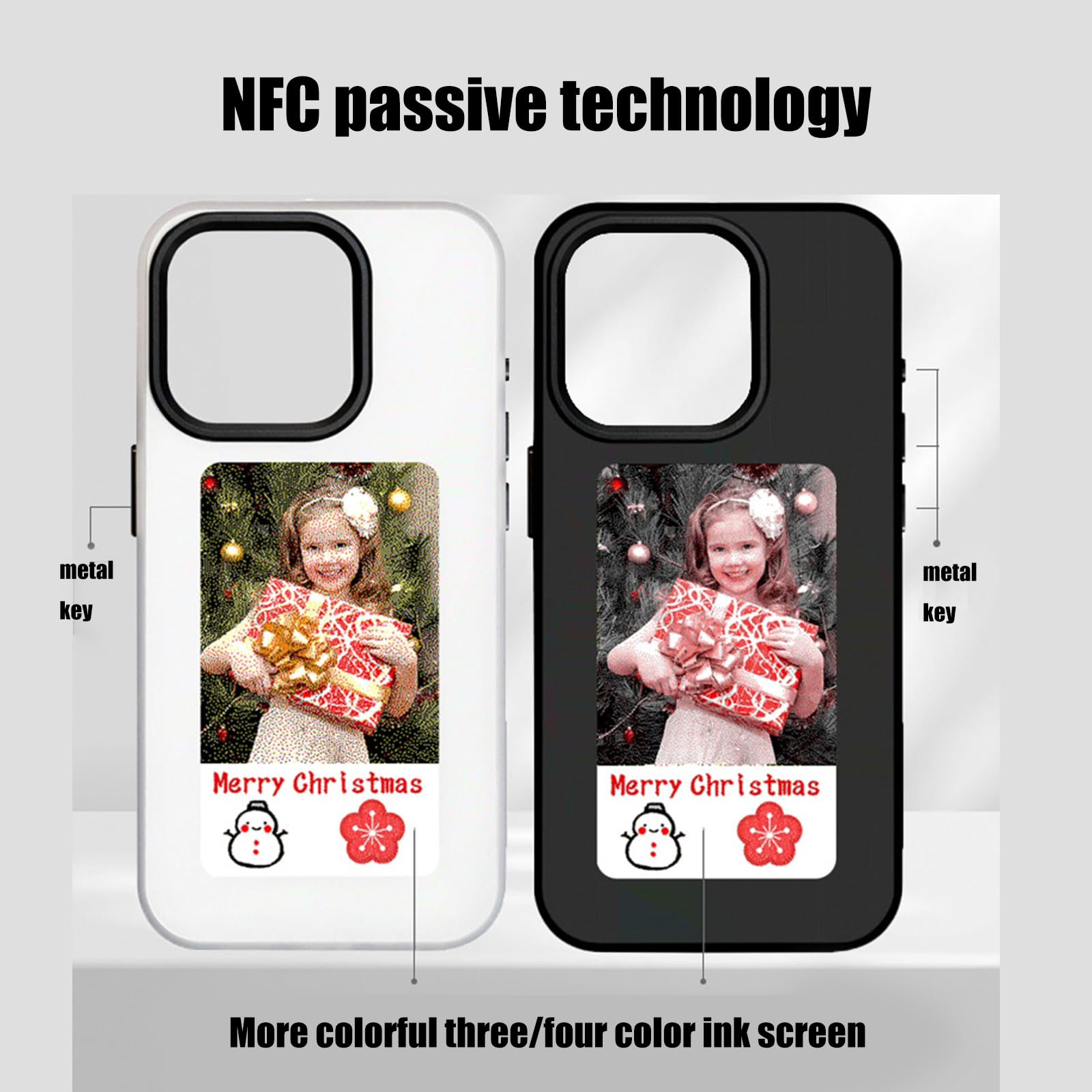 Custodia per telefono, cover in acrilico, 15 GRIGIO, M GRIGIO | Dynamic Abilita la custodia del telefono, schermo di condivisione, aggiorna la custodia del telefono dello schermo