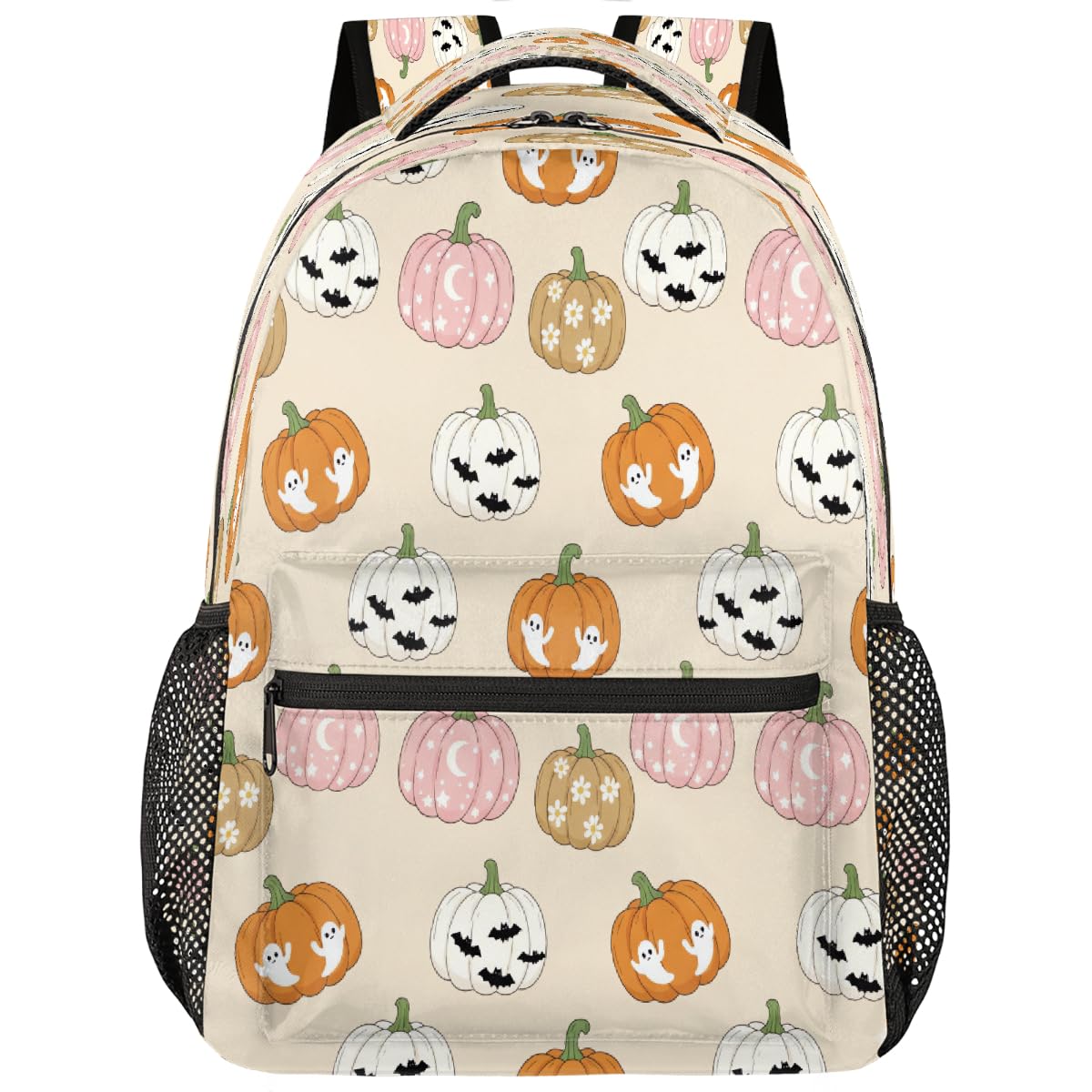 Mochila para libros de Halloween escolar espaciosa para estudiantes 8