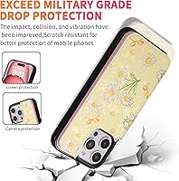 Vista 156 de UEEBAI Funda tipo cartera para iPhone 15 Pro Max con tarjetero, cubierta de cuero PU con soporte, bloqueo RFID, doble cierre magnético, relieve