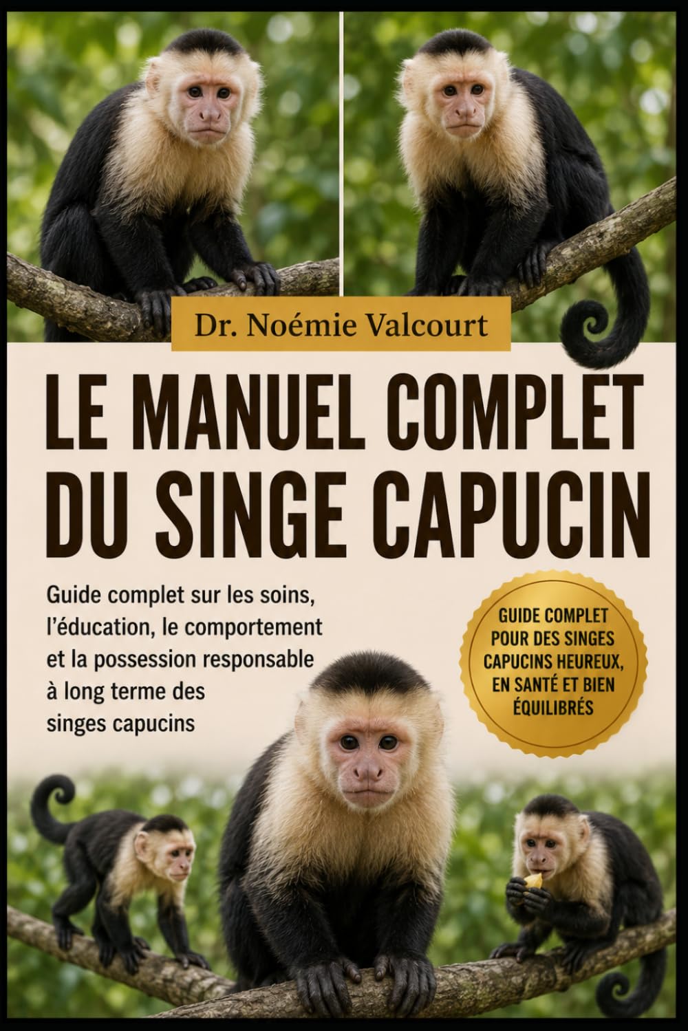 LE MANUEL COMPLET DU SINGE CAPUCIN: Guide complet sur les soins, l'éducation, le comportement et la possession responsable à long terme des singes capucins