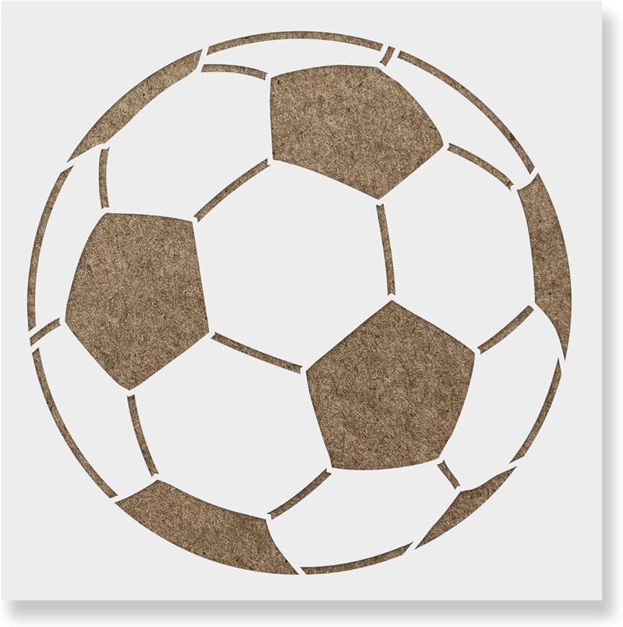 Amazon.com: Soccer Ball Stencil - Ball Stencil, Soccer Ball, Sports Stencil, Soccer Stencil, Football Stencil