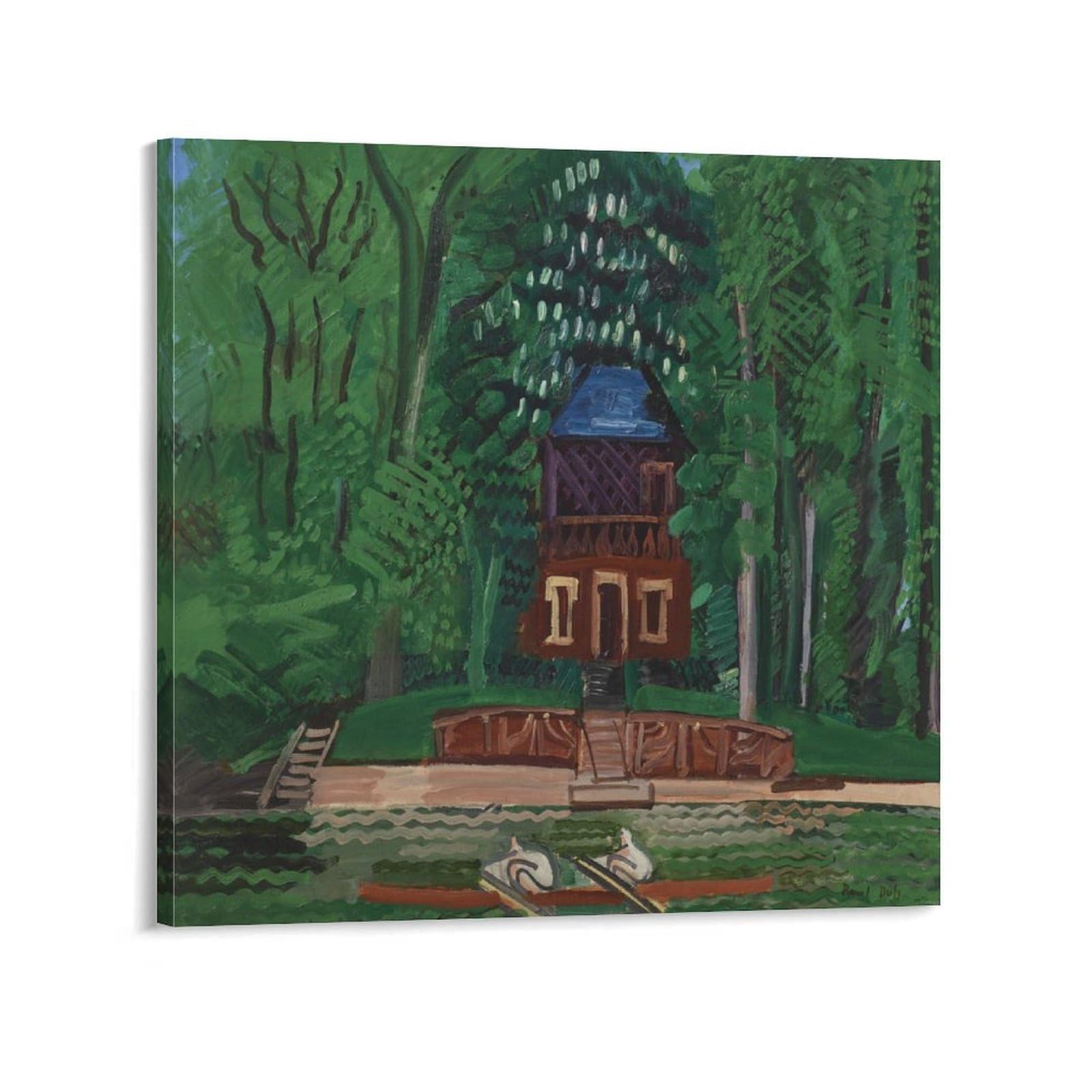 KLAGCBDF Raoul Dufy Les Canotiers Sur La Marne Canvas Art Poster And Wall Art Picture Print Modern Family Decor Posters 16x16inch(40x40cm)
