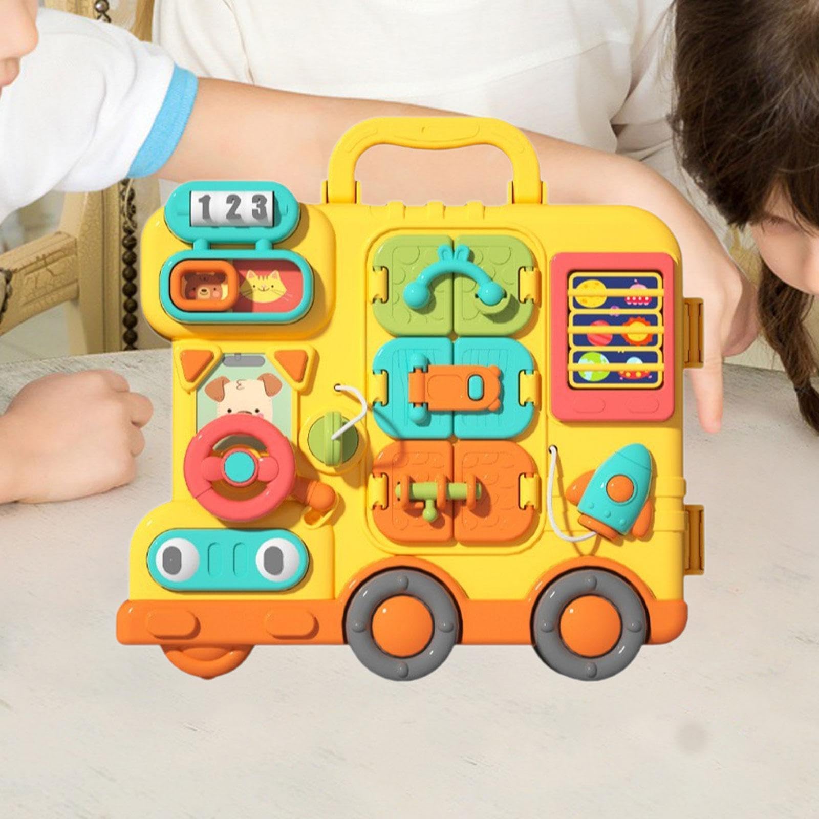 Tavola Musicale Interattiva, Giocattoli Sensoriali per La Risoluzione dei Problemi, Portatile, per La Prima Infanzia.