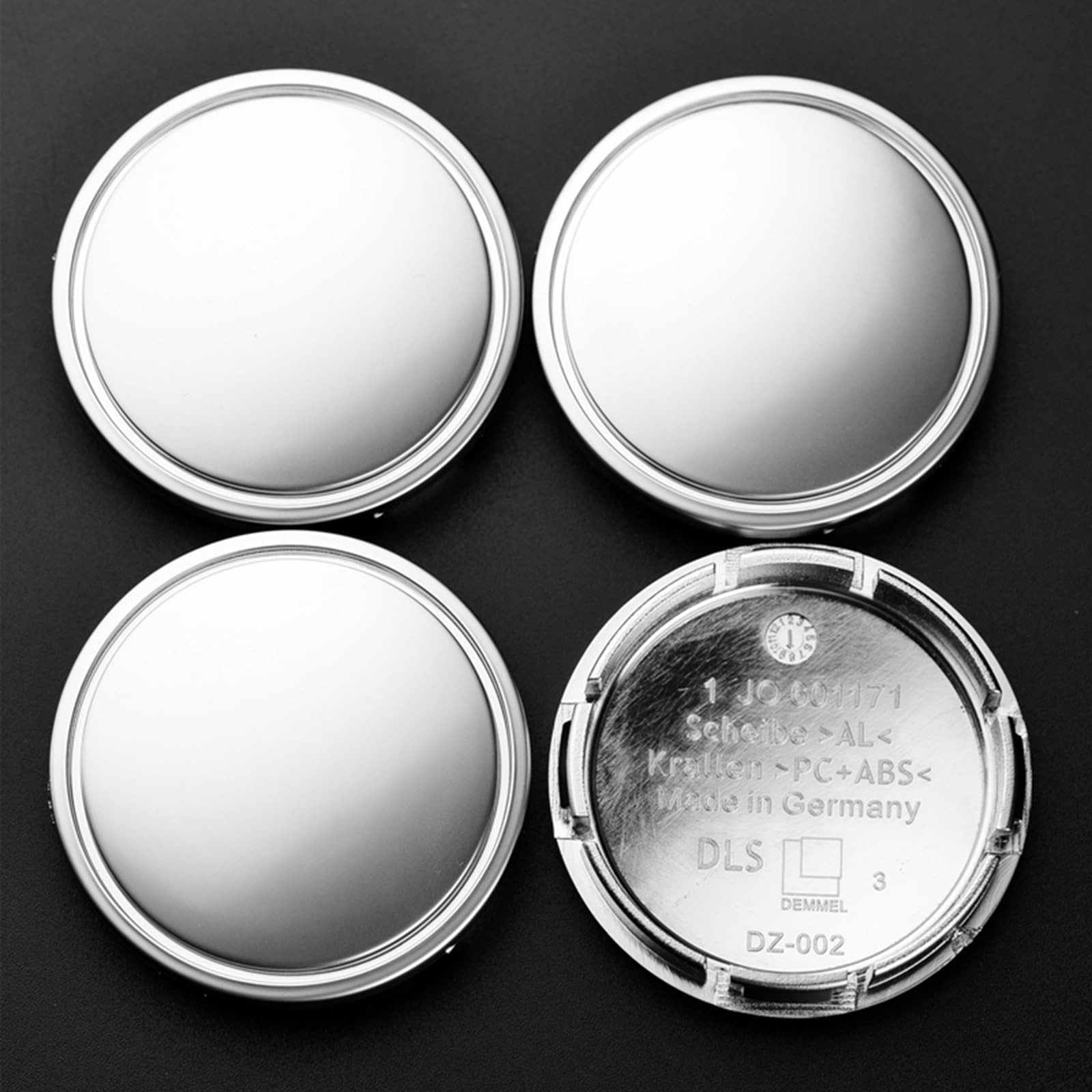 4 Stück 56 mm (2,20 Zoll) Radnabenkappen für Autos, passend für Gen5 2015–2018, Aluminiumfelgen mit 18 Zoll Felgendurchmesser, ersetzt 1J0 601 171