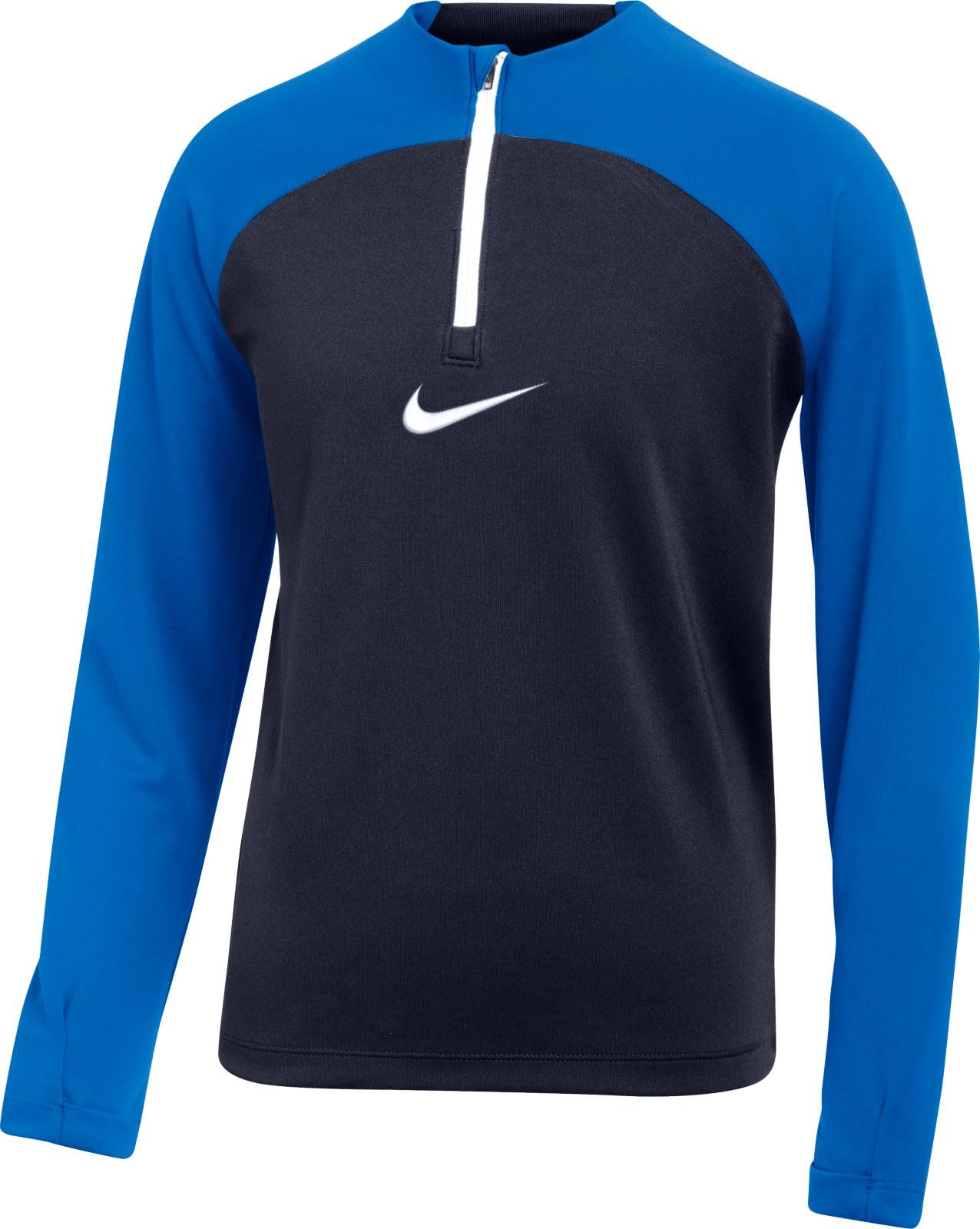 NIKE DH9280-451 Y NK DF ACDPR DRIL TOP K T-Shirt Unisex Obsidian/Royal Blue/White Size L