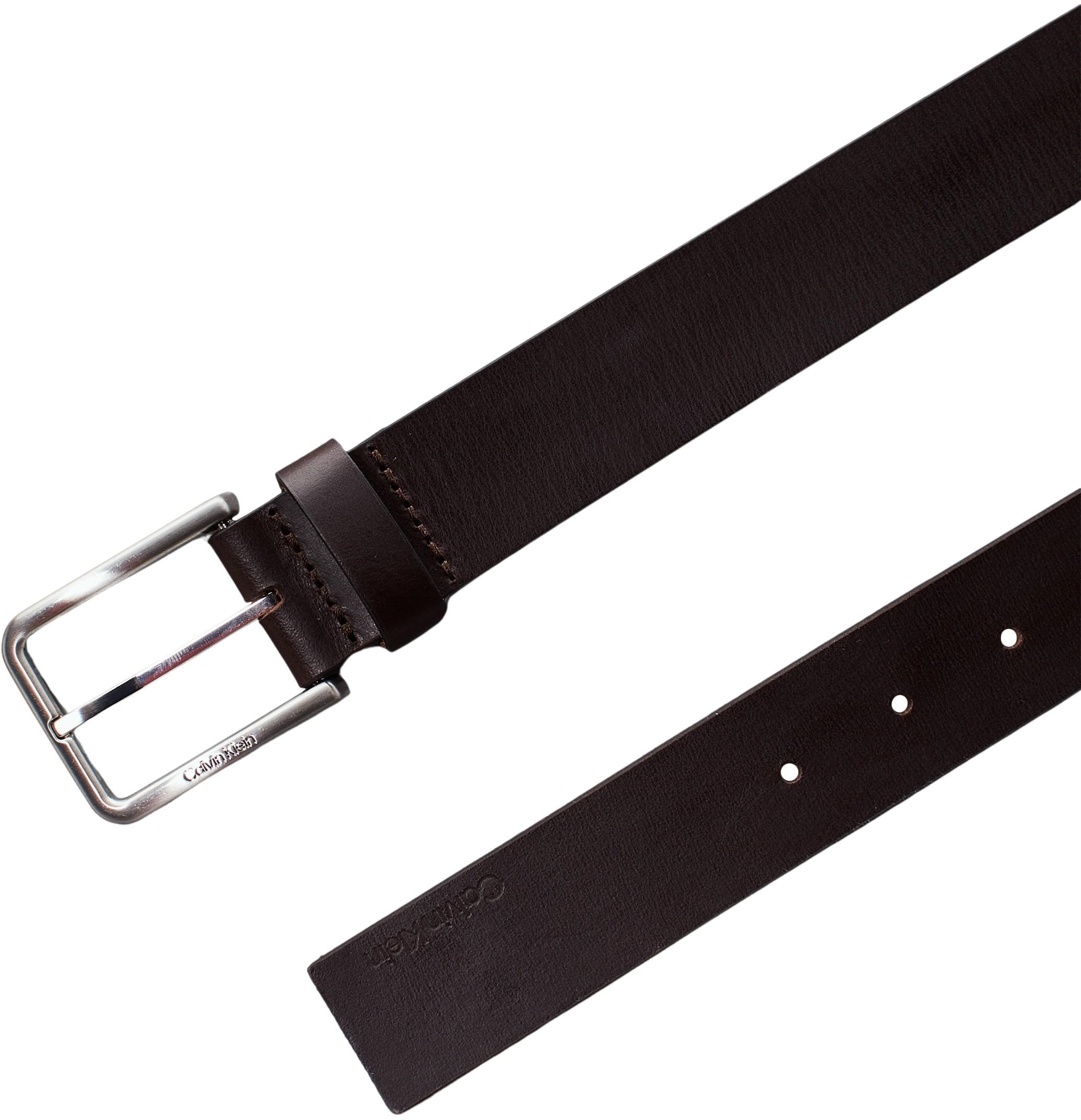 Calvin Klein Cintura Uomo Warmth Oiled Grain 3.5 cm Cintura in Pelle