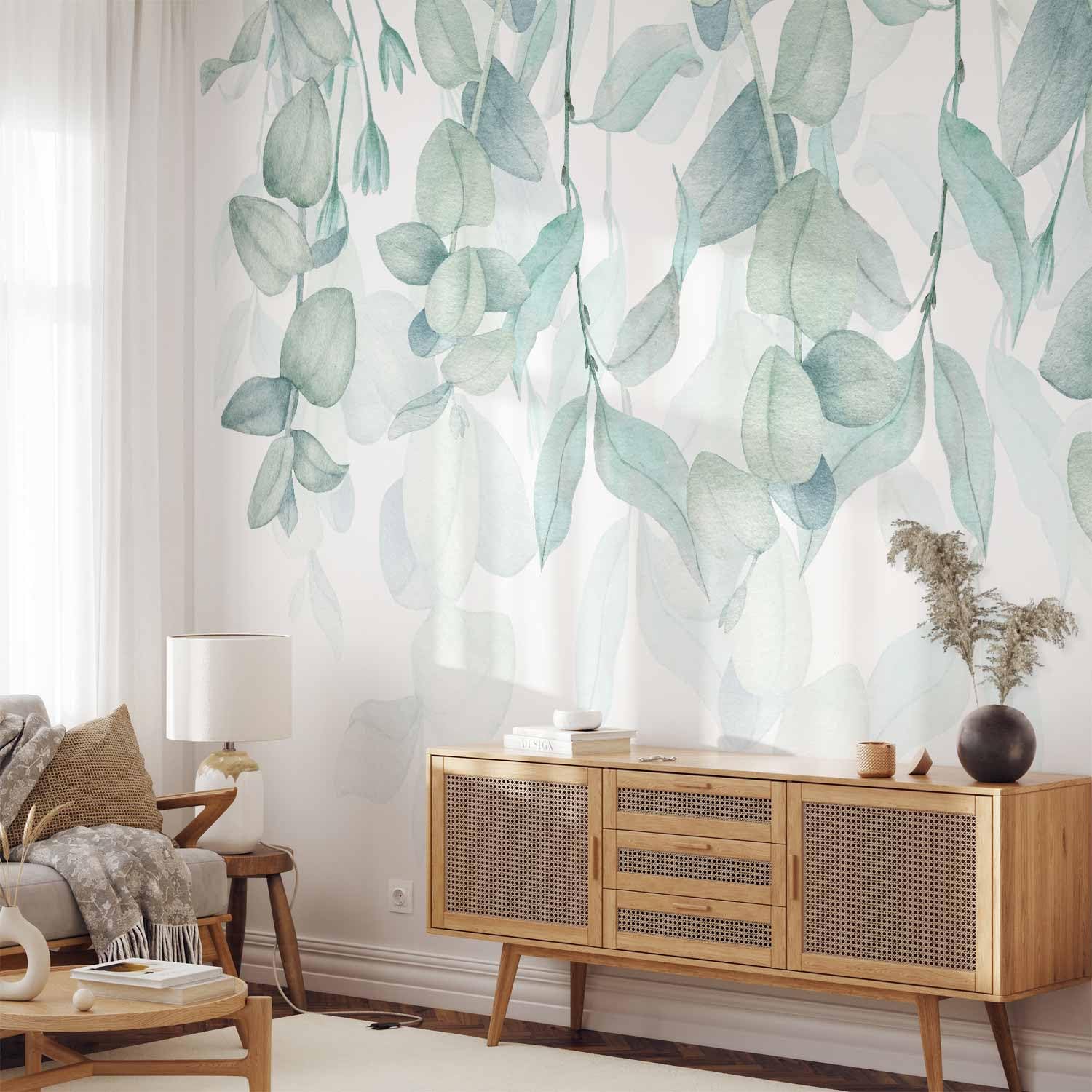 murando Fotomurales autoadhesivos Hojas 392x280 cm Papel Pintado Decoración | Pared Murales Pegatina decorativos adhesivos 3d moderna de Diseno Fotográfico Ivy Naturaleza Como Pintado