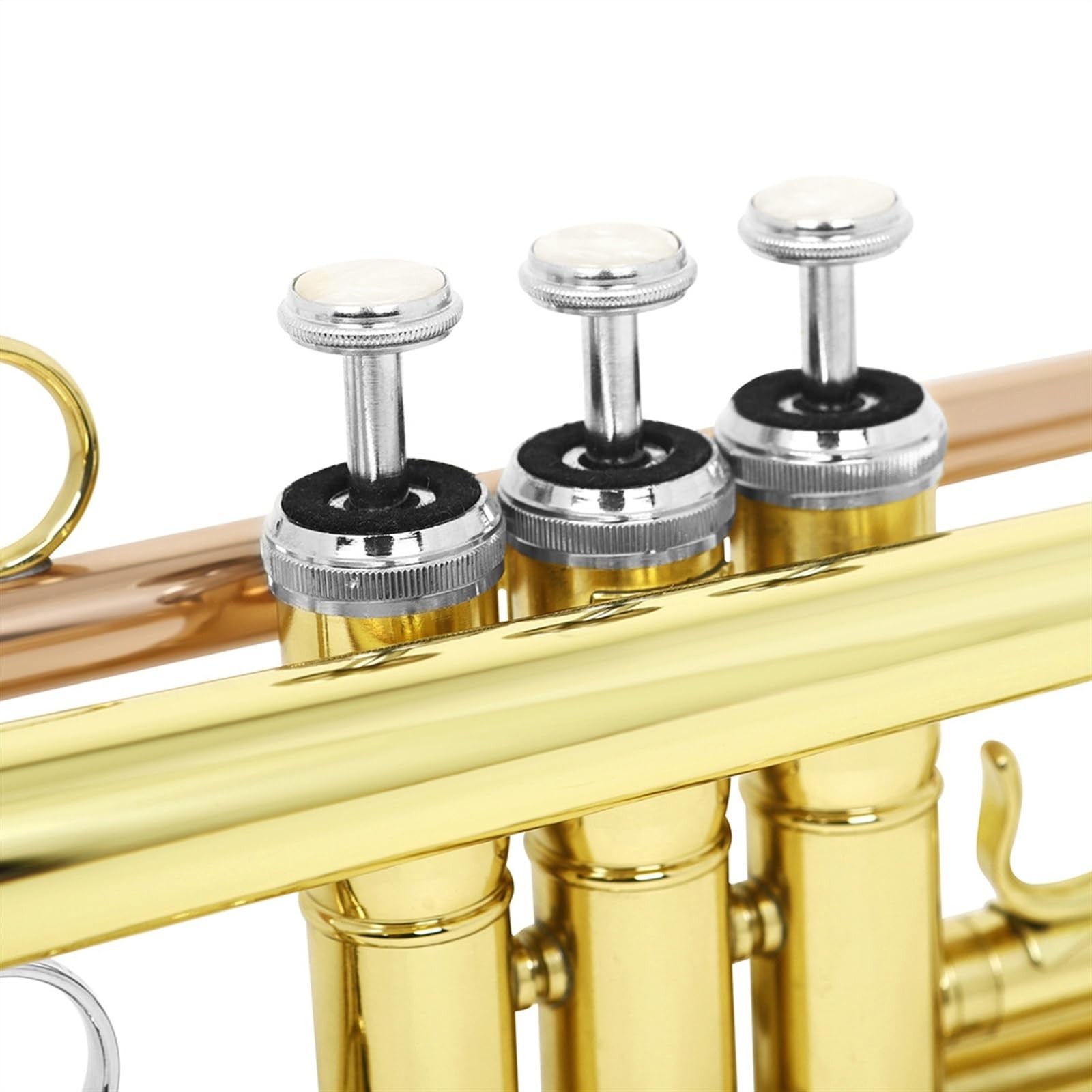 Standard Trąbka Trąbka B-dur Mosiądz Początkujący Dorosły Instrument Dęty Trąbka Profesjonalna Przenośna Pełnotonowa(PhosphorBronze)