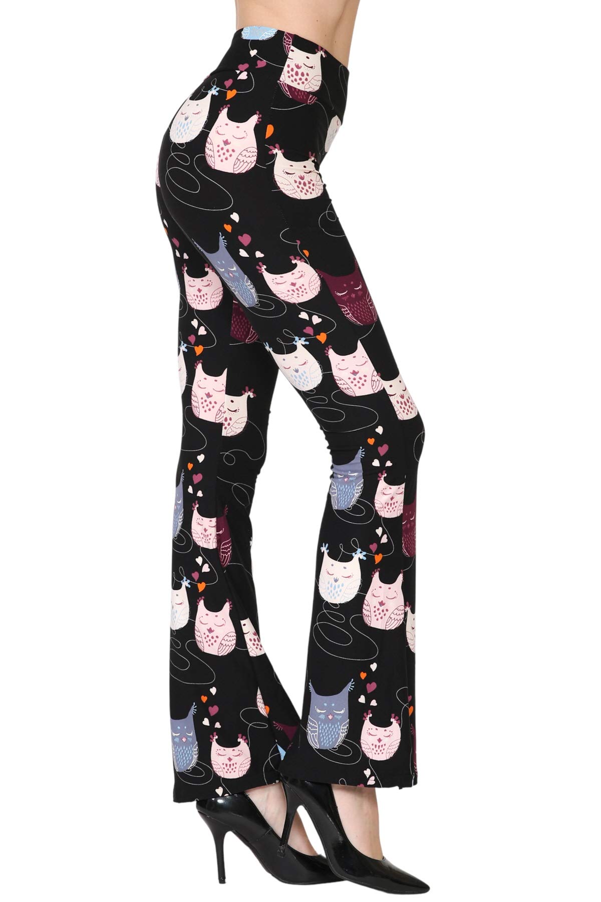 Leggings Depot Women's Ultra Soft Popular Printed Stylish Palazzo Pants BAT3