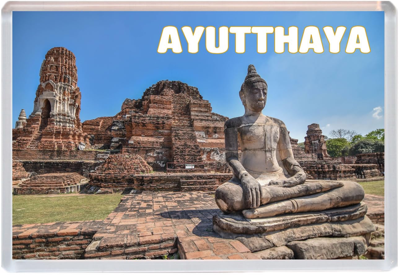 Baked Bean Store Multicolor Ayutthaya - Thailand - Jumbo Fridge Magnet 96 X 67Mm Bbsfhm1510