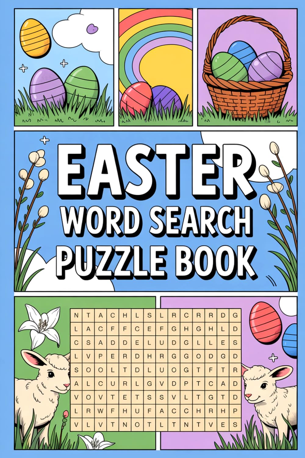 Easter Basket Stuffers | Word Search Puzzle Book: 100 Festive, Relaxing and Challenging Brain Games for Adults and Teens