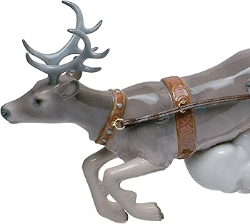 Amazon.com: LLADRÓ Santa's Midnight Ride Sleigh Figurine. Limited