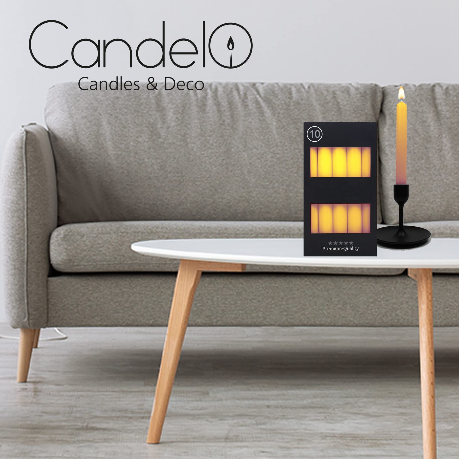 Candelo Lot De 24 Bougies Parfumées - Vert Fruité - Parfum Pomme - 4 Heures De Combustion - Bougie Parfumée 3,6 X 1,4 Cm - Pour Printemps