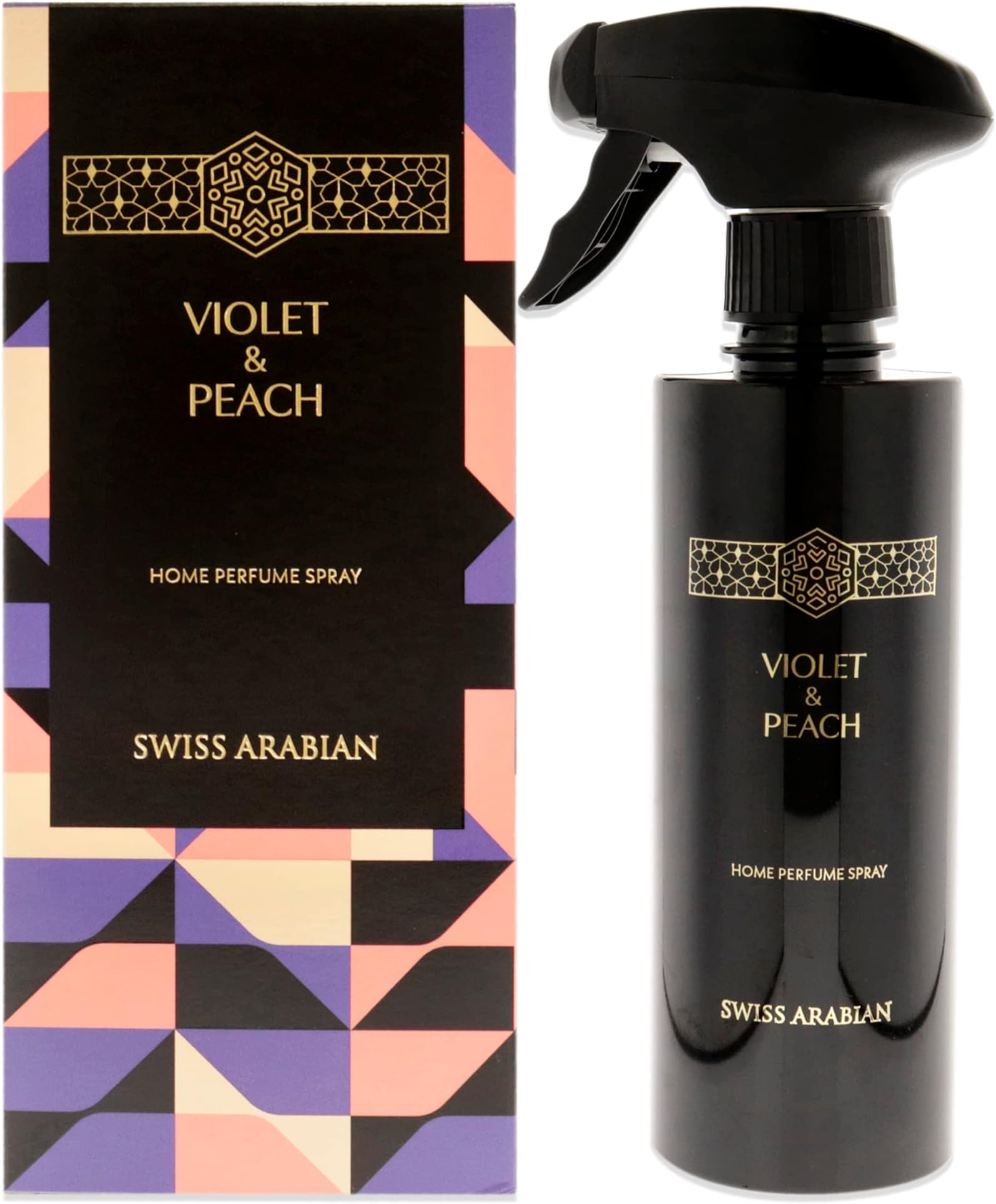 SWISS ARABIAN Violet and Peach Air Freshener - Luxury Products From Dubai - Lasting Home Fragrance Room Spray - Give Your Home A Seductive Signature Aroma - The Luxurious Scent Of Arabia - 10.14 Oz