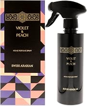 SWISS ARABIAN Violet and Peach Air Freshener - Luxury Products From Dubai - Lasting Home Fragrance Room Spray - Give Your Home A Seductive Signature Aroma - The Luxurious Scent Of Arabia - 10.14 Oz
