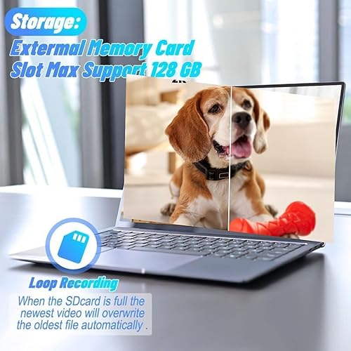 Miniatura 6 de TOQI Cámara FHD 1080p, toma de pared de seguridad para bebéancianoperromascota, cámara interior A con aplicación de teléfono, almacenamiento de