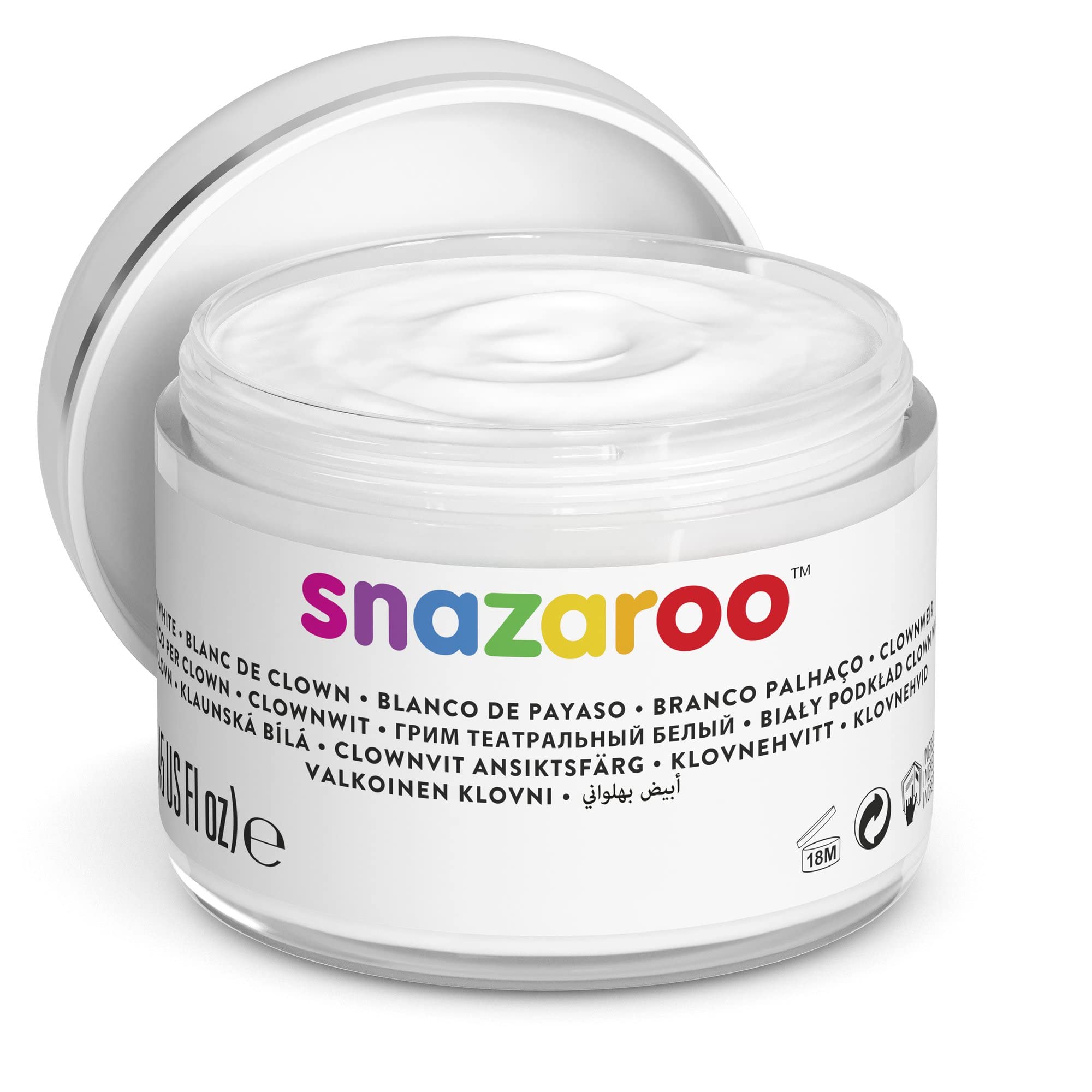 Snazaroo - Cerone Bianco Per Clown 250ml