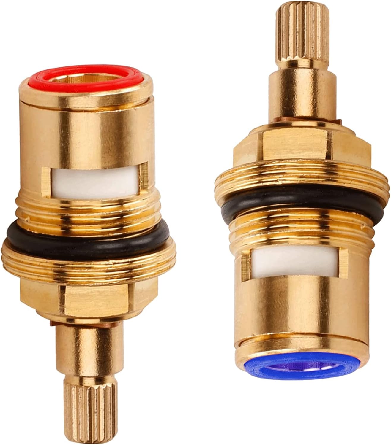 2pcs Mixer Tap Cartridge, Tap Valves Replacement 1/4 Turn, Tap
