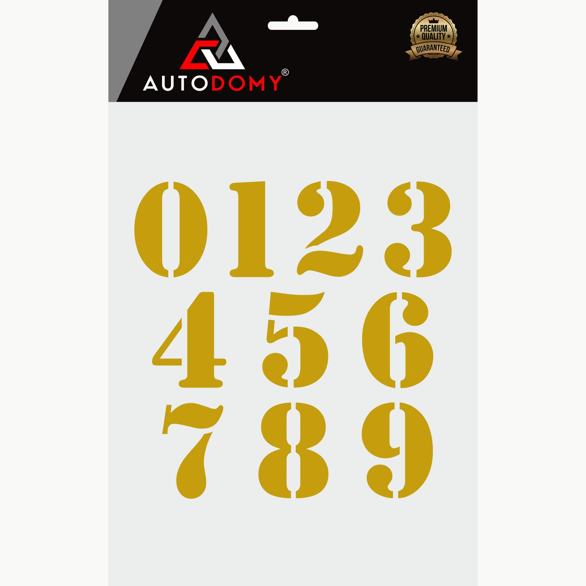 Adesivi Numeri Dorati 4cm - 10 Fogli Impermeabili, Per Caschi, Numeri Civici, Attività Sportive - Foto 5
