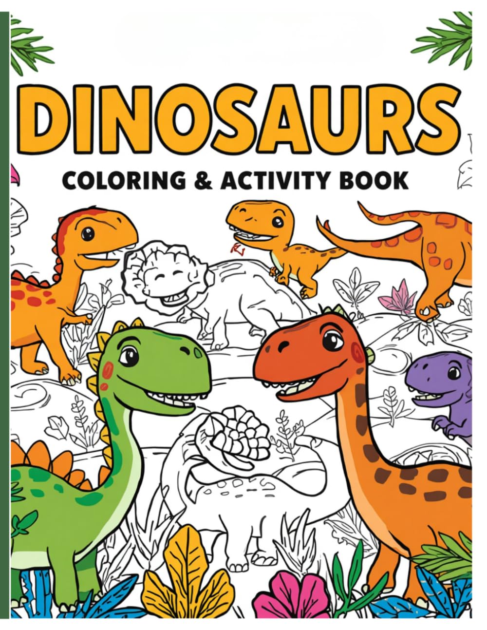 DINOSAURES COLORING&ACTIVITY BOOK FOR KIDS
