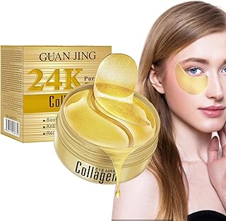 sob tapa-olhos | Máscara colágeno sob os olhos com ácido hialurônico ouro 24K para olheiras,60 peças máscara para os olhos cuidados com os olhos para mulheres e homens Baodan