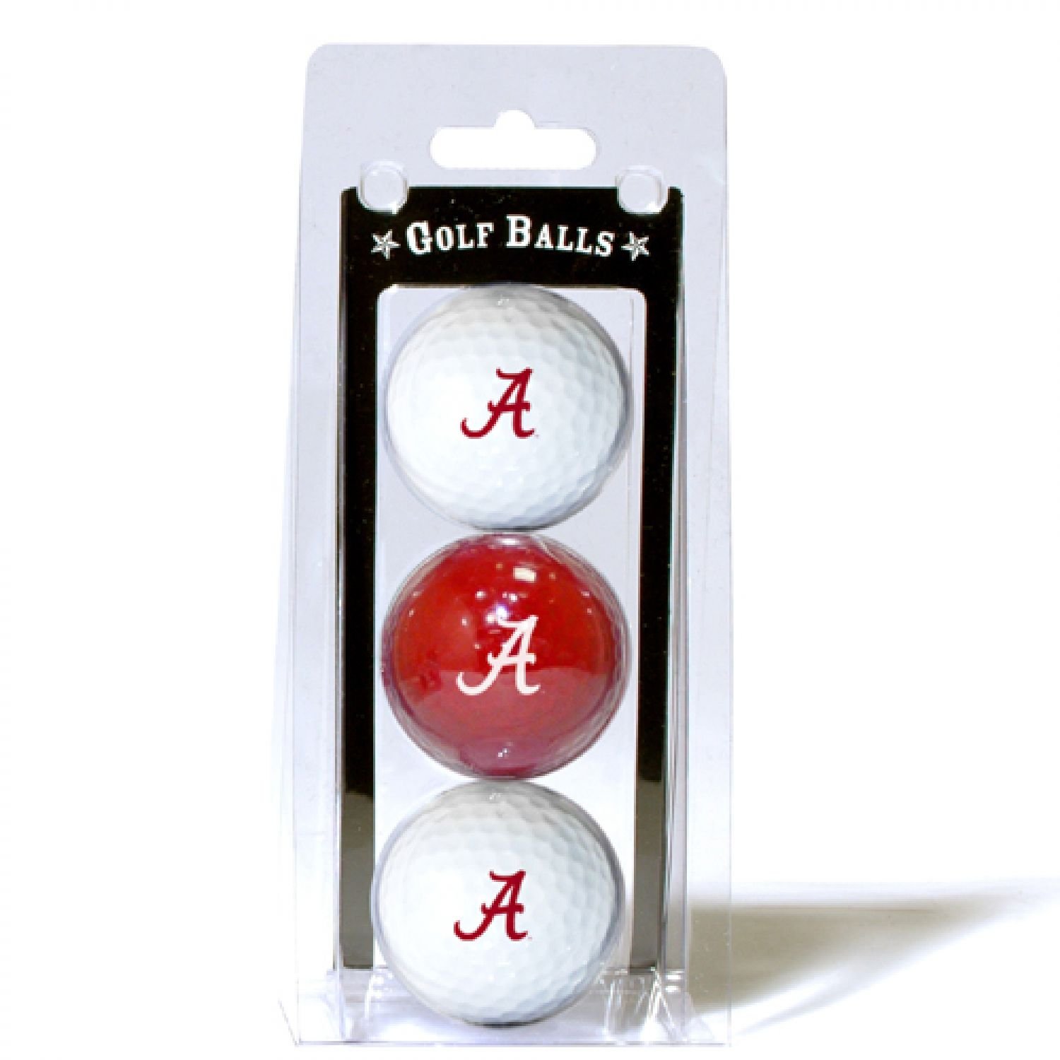 Campus Authentic Alabama Crimson Tide Alabama 3-Pack Golf Balls (Crimson)