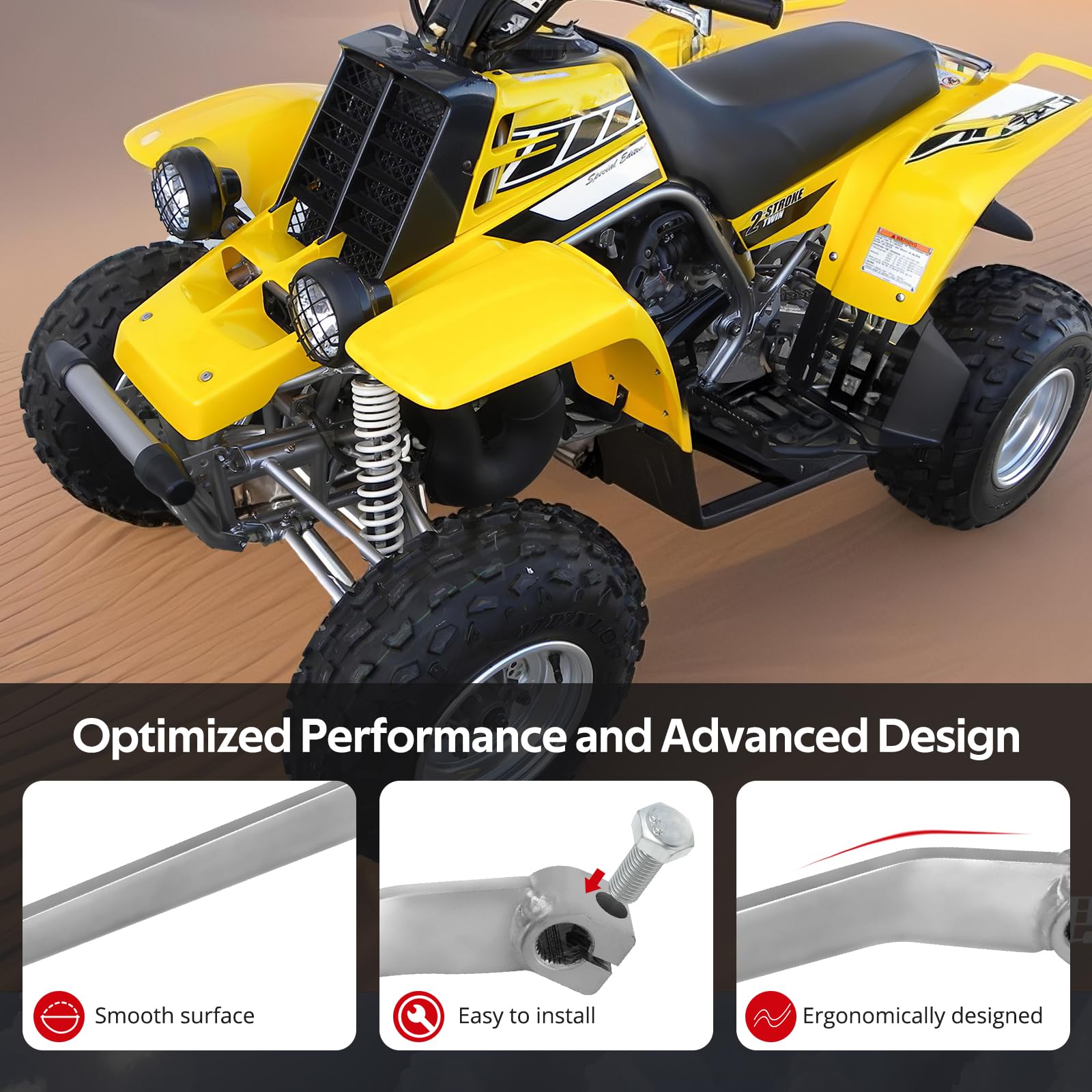 Yamaha Banshee Parts VITO's Black Steel Shift Lever For Yamaha Banshee 1987- 2006 ATV - Gear Changer Banshee Shifter Lever - Foto 5