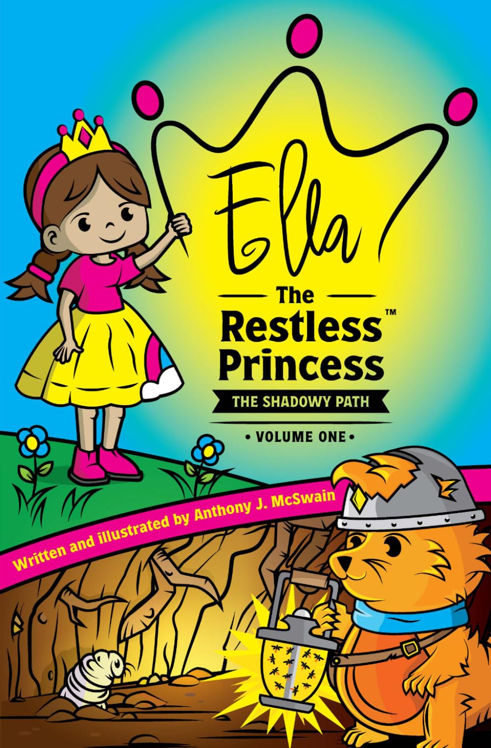 Ella the Restless Princess - The Shadowy Path: An Illustrated Chapter Book for Children to Read and Color