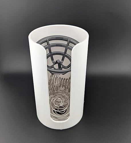 Miniatura 3 de Organizador de tapa de botella Shaker y soporte de bobina (blanco)