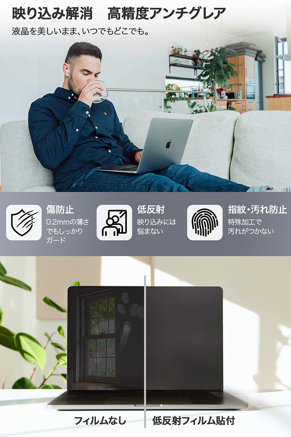 【美品　液晶・キーボード保護】MacBookAir 2020 16GB 充放電少 Amazon | MacBook Air 2020【傷防止3点保護セット】液晶 保護フィルム