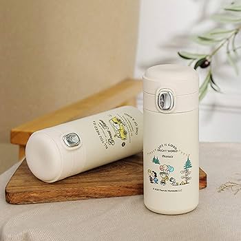 Amazon｜スヌーピー 魔法瓶 サーモス 水筒 300ml ワンタッチ