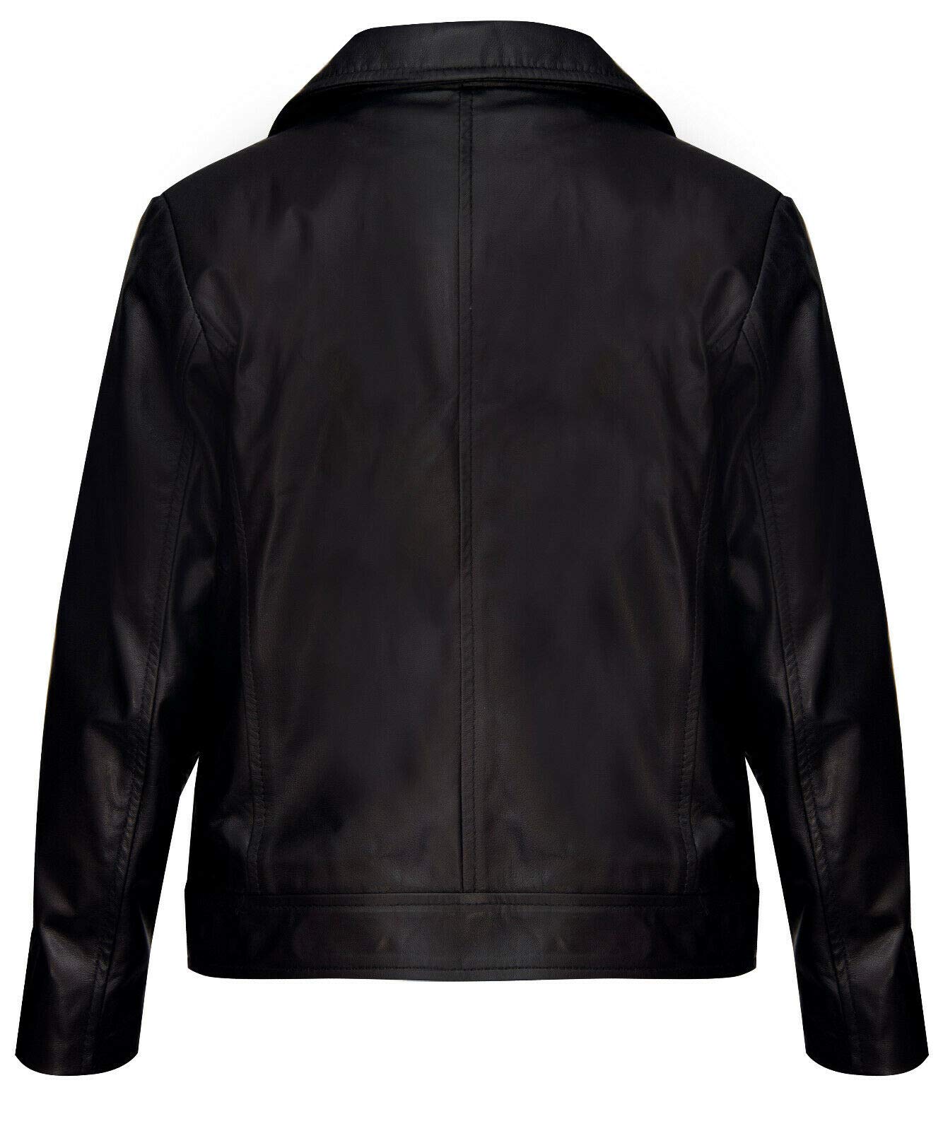 Infinity Leather Chaquetas Para Niños Chaqueta de 100% Cuero de Diseñador Para Niñas Abrigos de Motorista Con Cremallera (1-13 Años)