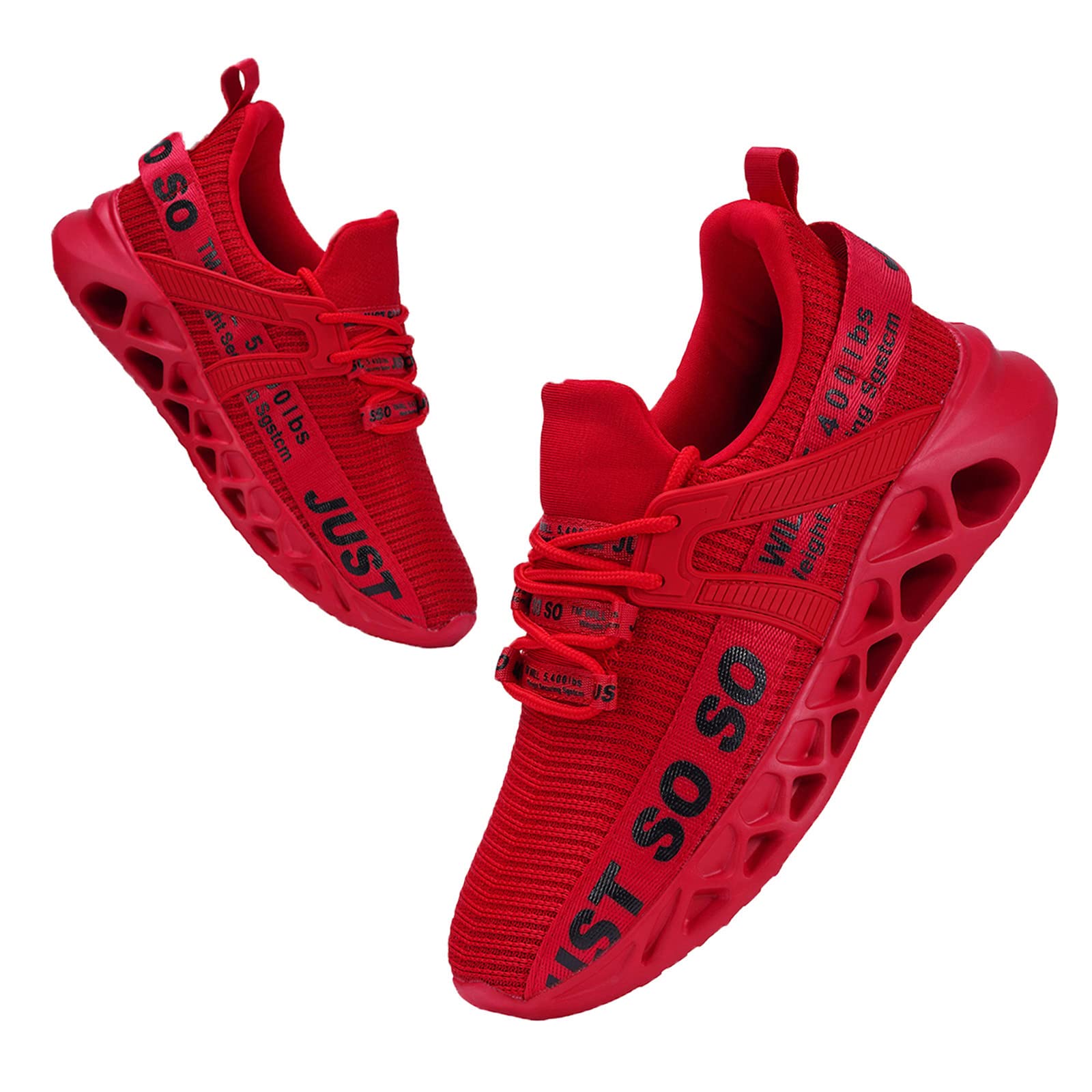 Women's Running Shoes Comfortable Athletic Tennis Walking Blade Type Fashion Sneakers for Ladies Red
