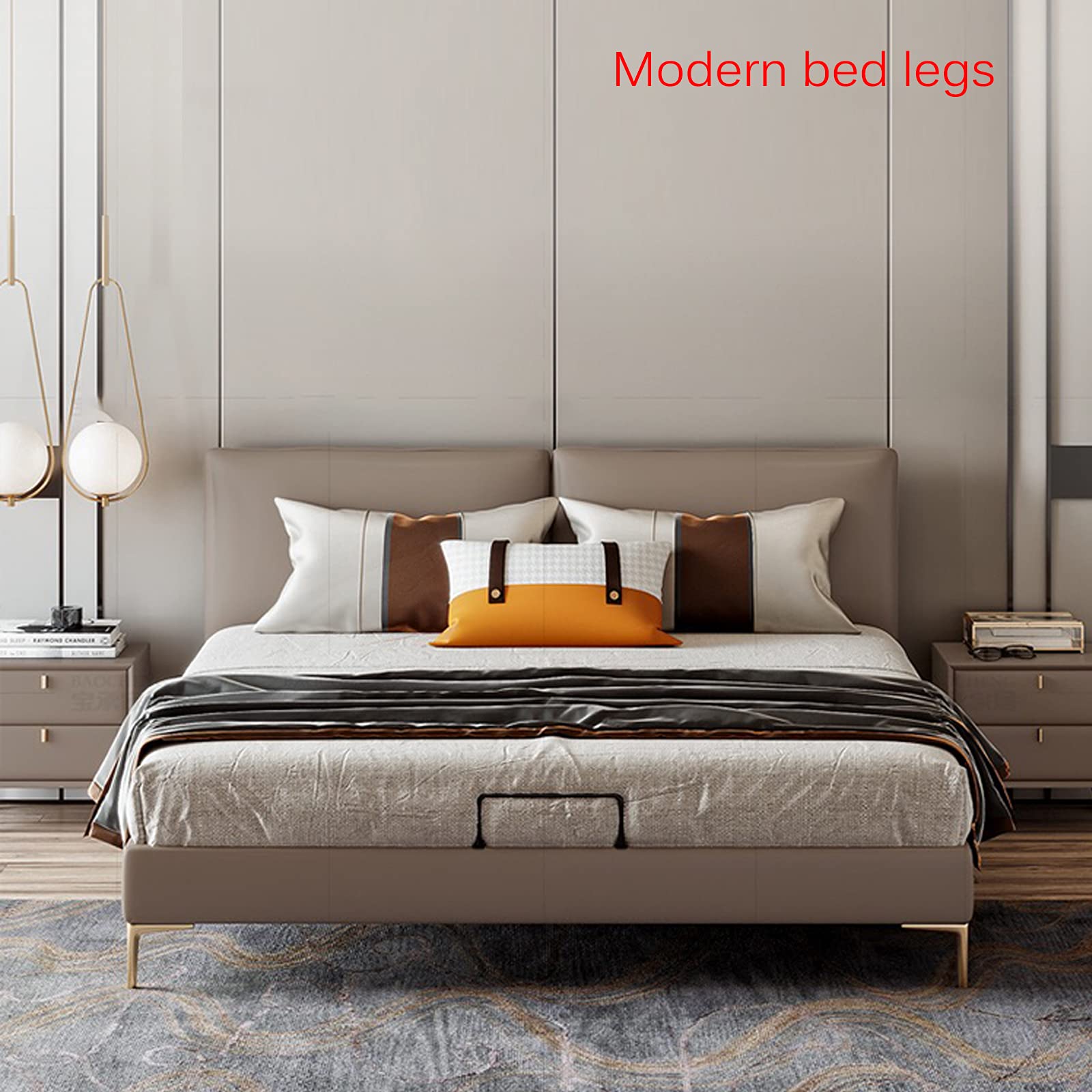 Gambe Per Divani 4 Pz Gambe per Mobili in Metallo Piedini da Tavolo,Triangolo,Sostituzione Poltrona Letto Armadio Piedini in Acciaio Laminato a Freddo,Non Arrugginisce (15cm/5.9inch,Bronze)