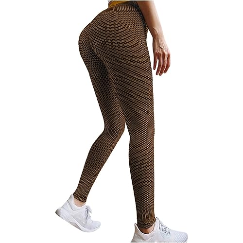 Famous TikTok Leggings, Yoga Pants for Women High Waist Tummy Control Booty Bubble Hip Lifting Workout Running Tights