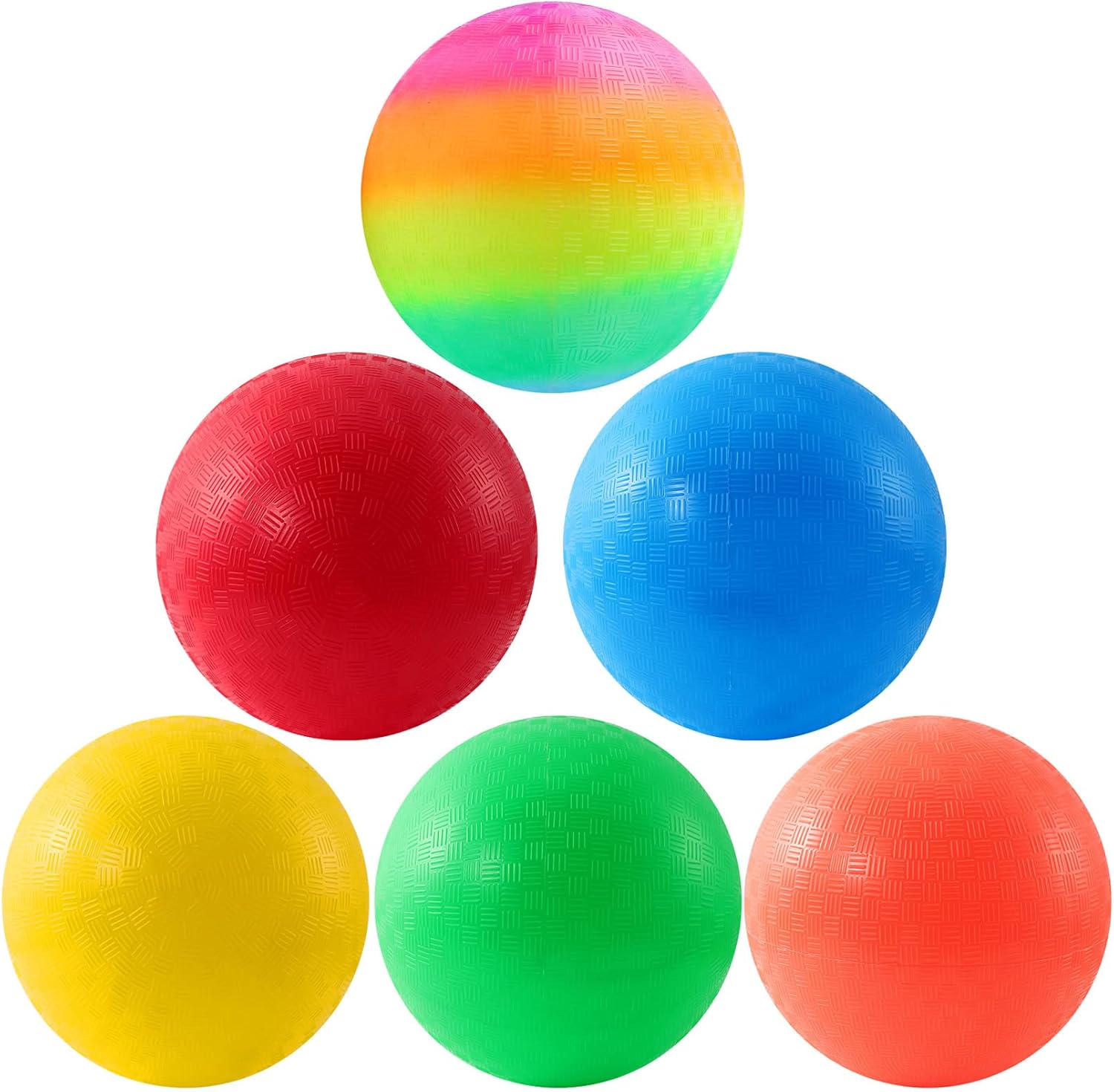 Nakotii 6PCS Playground Balls,8.5 Inch Inflatable Dodge