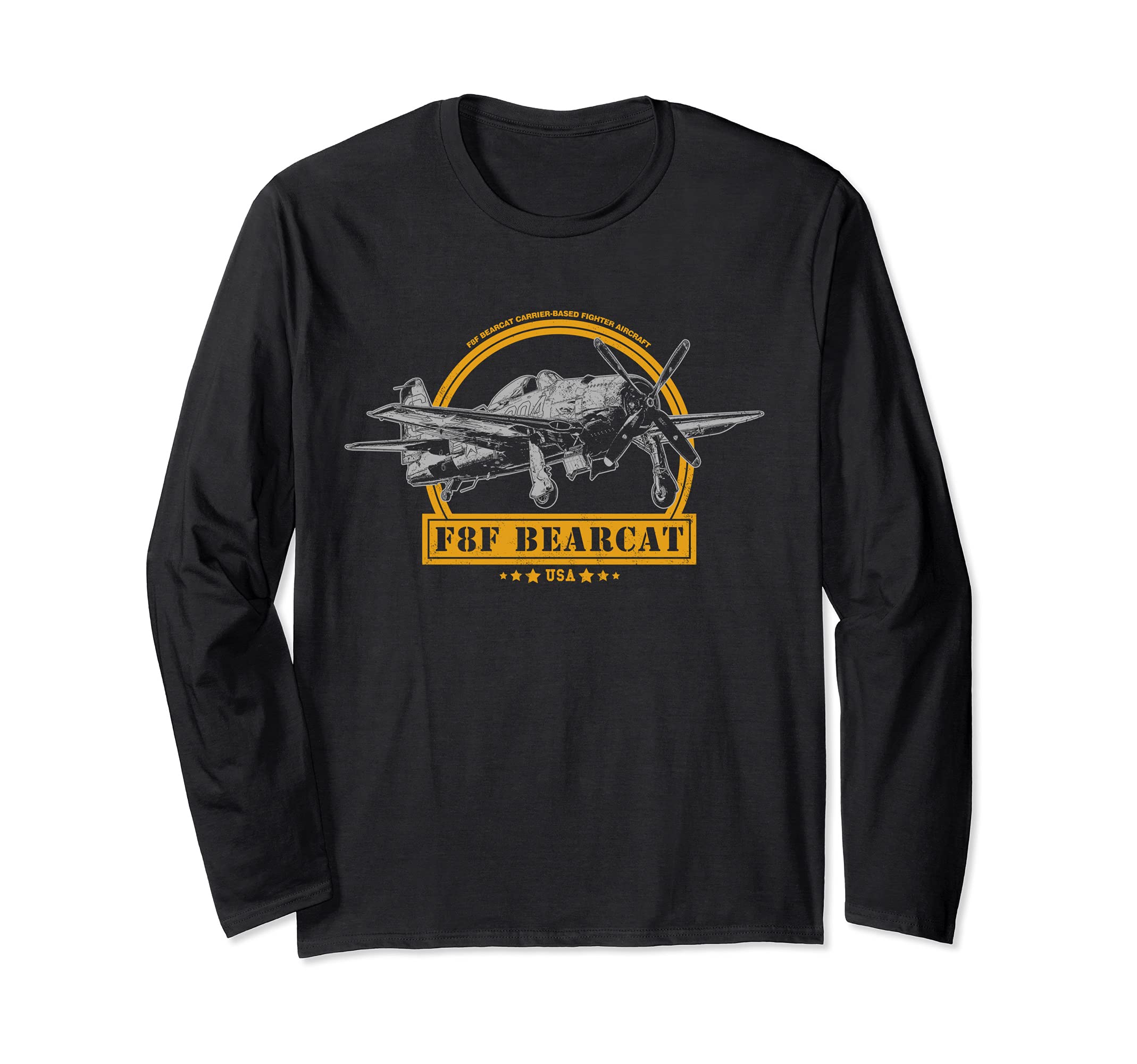 F8F Bearcat Fighter Aircraft Long Sleeve T-Shirt