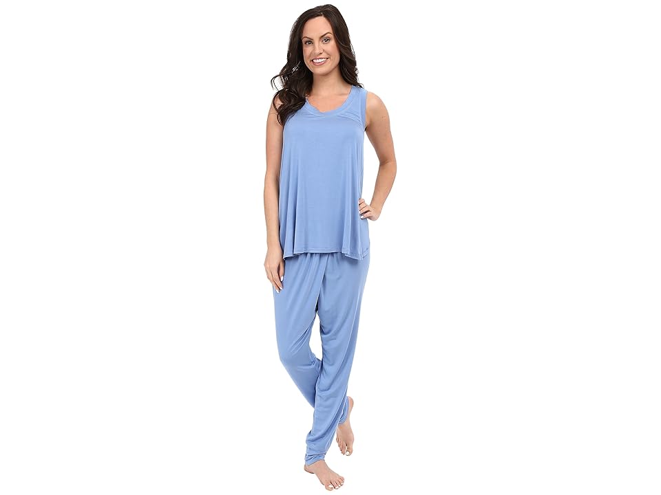 

Midnight by Carole Hochman Sleeveless Pajama (Light Blue) Women's Pajama Sets