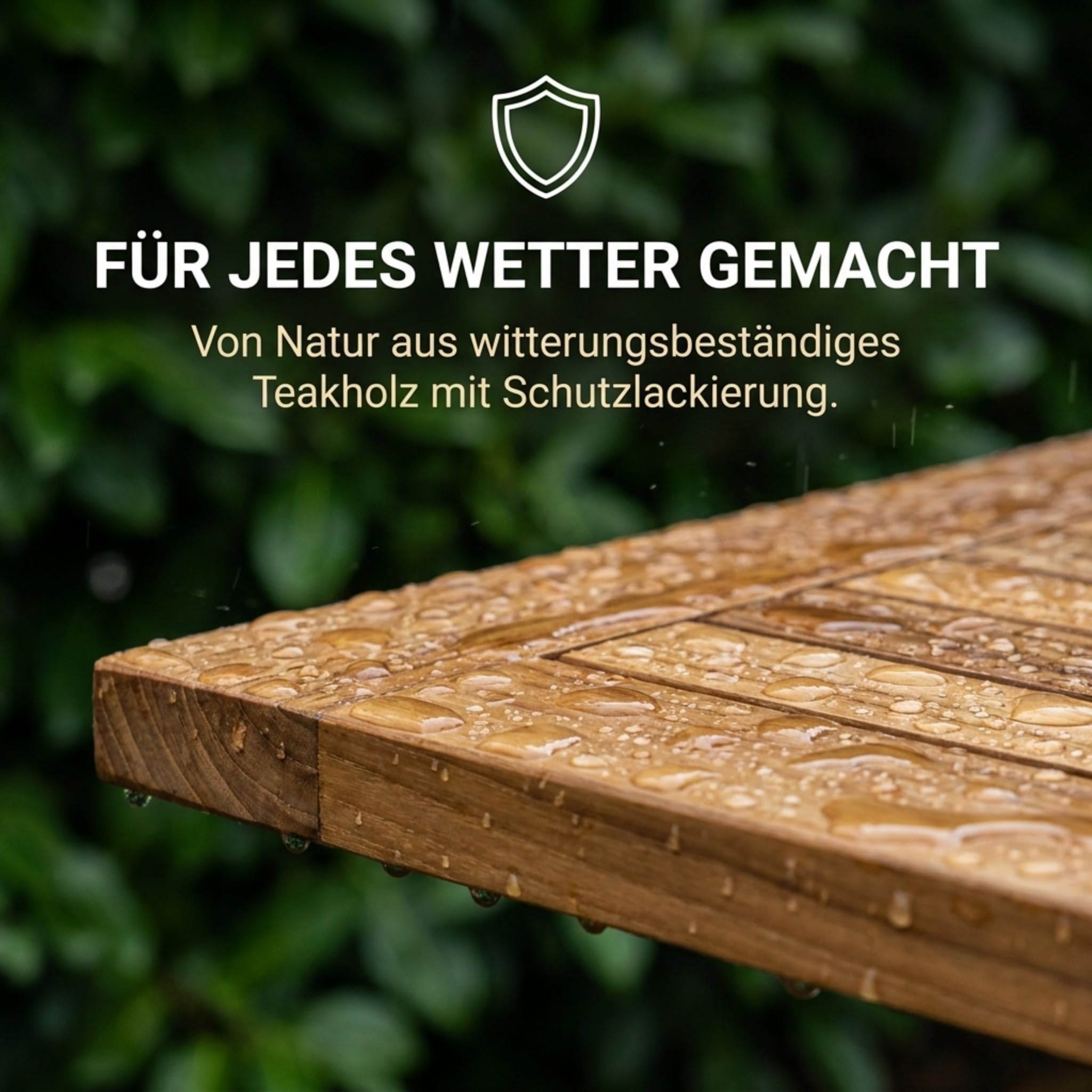 SAM Premium Gartentisch ausziehbar Madera, Garten Tisch aus Teakholz 120-170 x 120 cm, wetterfester Terrassentisch mit Schirmloch, rechteckiger Holztisch für Garten Terrasse, massiver Holz Esstisch