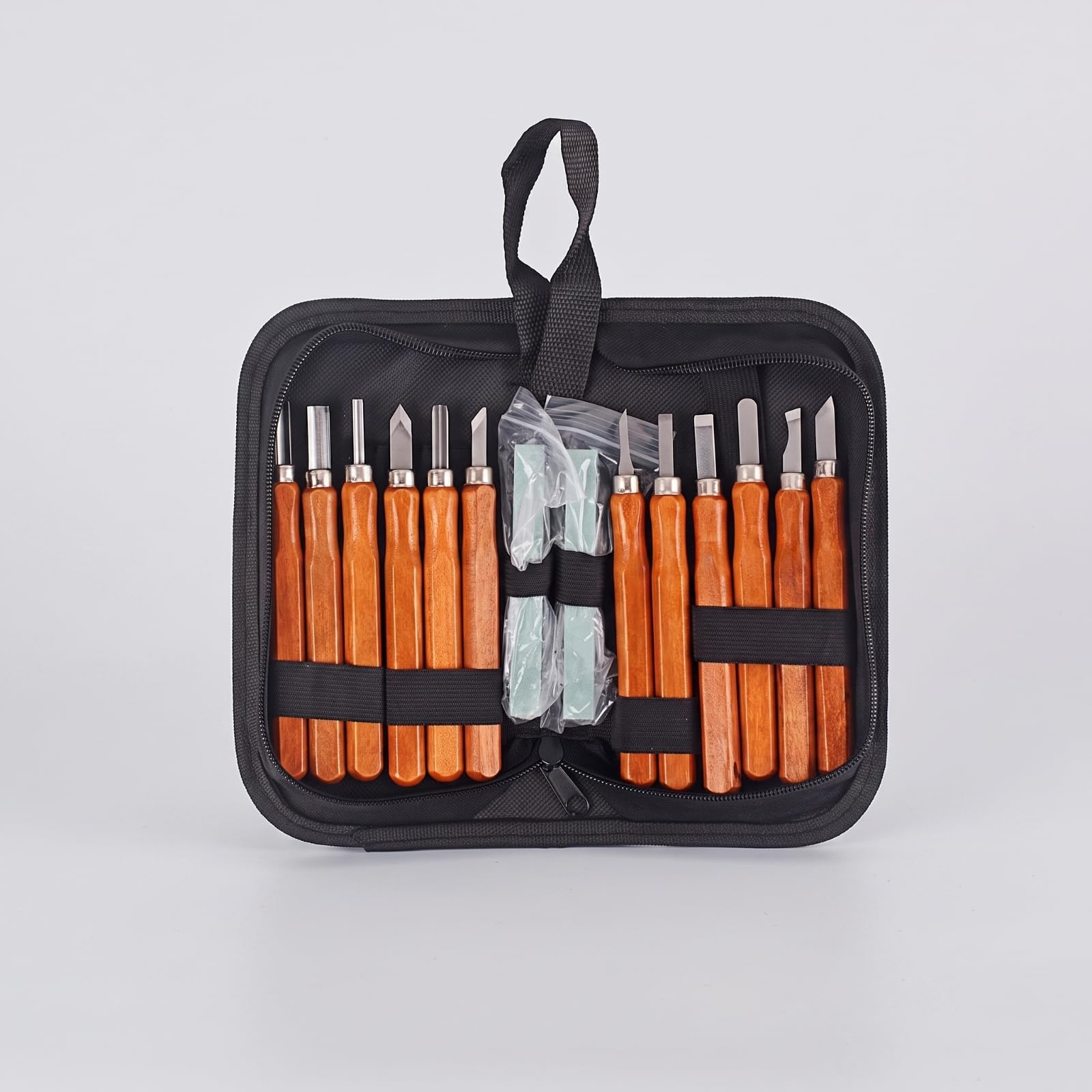 perfeclan Juego Cinceles con Estuche | Profesional, Juego Cinceles con afilador Afilar, para Taller, Luthiers