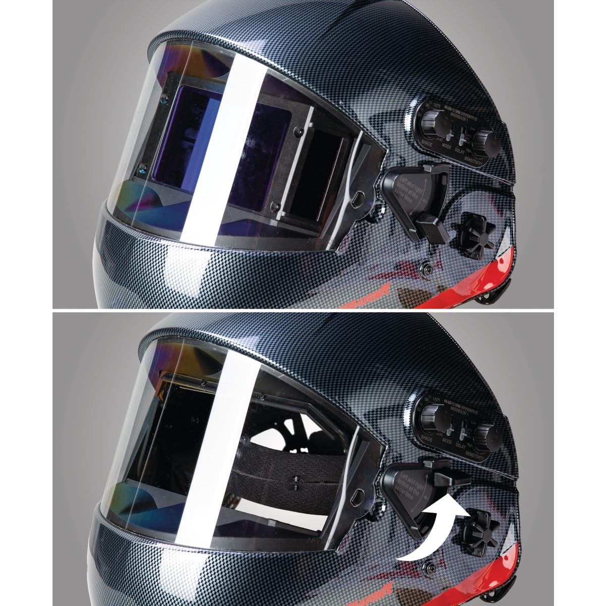 SCHWEISSKRAFT Automatik-Schweißschutzhelm VarioProtect XXL-W F-TC Schutzhelm Schweißen Schleifen großes Sichtfeld