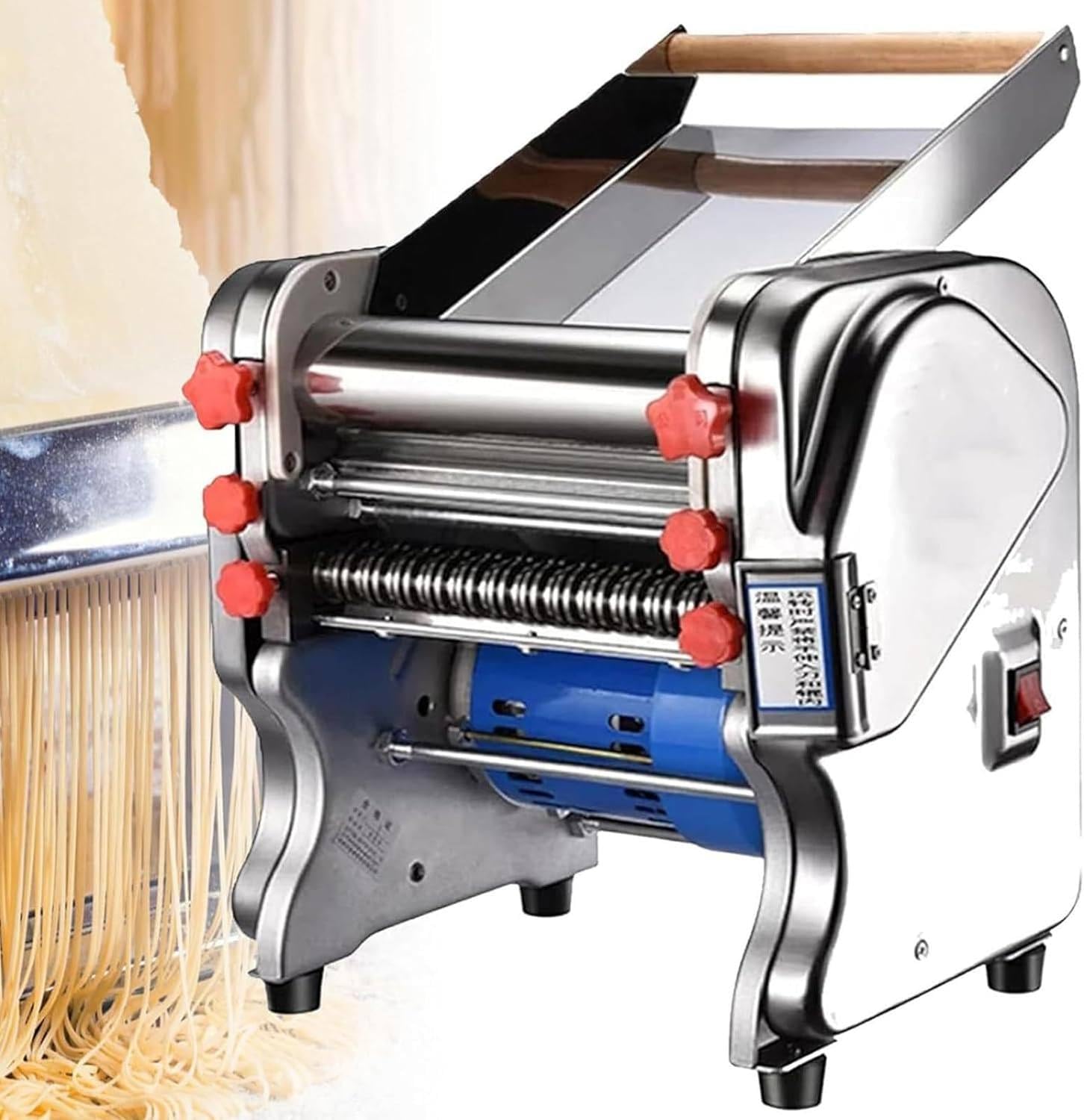GLJTUO mixers for baking Stand Mixer Commercial Bakery Automatic Small Scale Noodles Making Machine 550W/750W Electric Making Machine Noodle Dough Sheeter Machine Electrical Aut,240