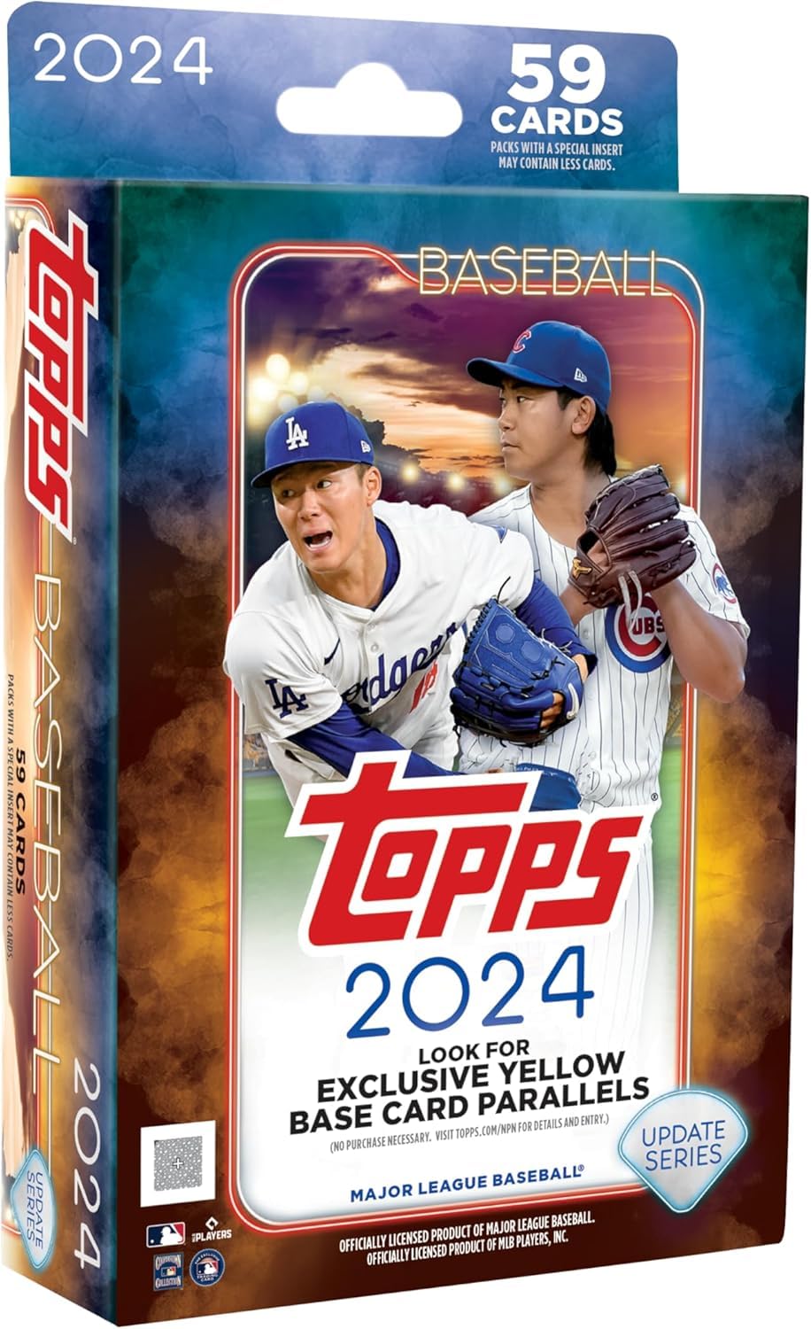2024 Updates Series Baseball Hanger Box, 59 Cards Per Box